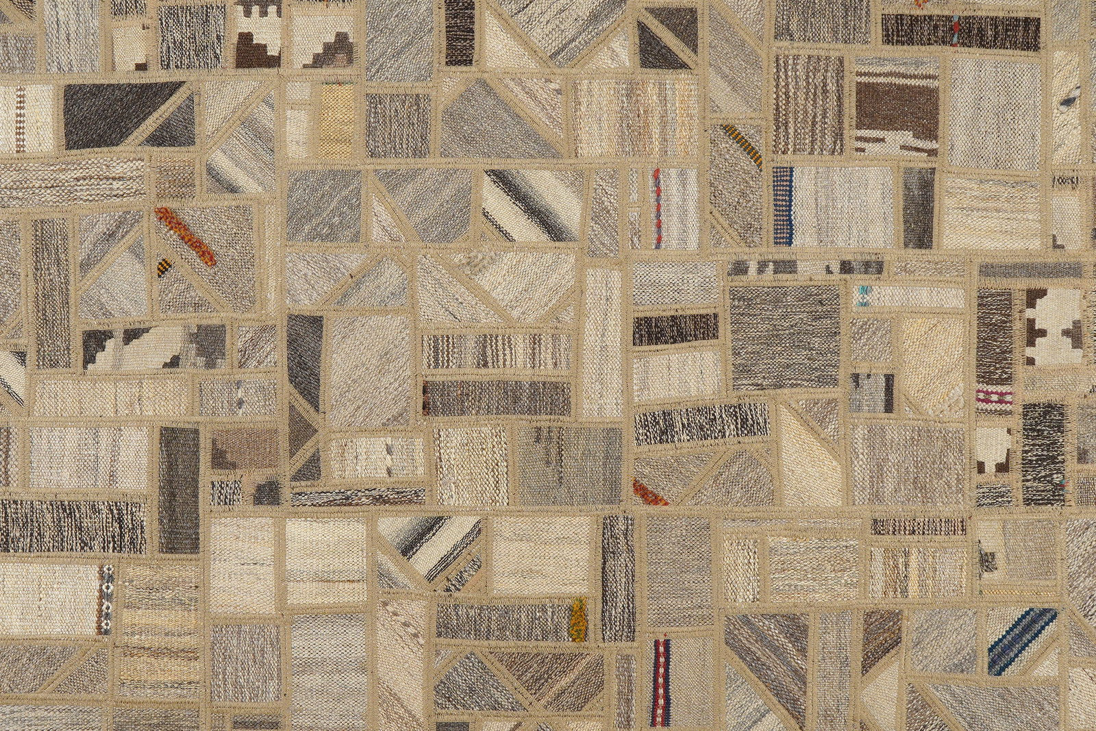 Kelim Tekkeh — Handgefertigt, 237x173 cm, Beige, 100% Virgin Wool | View 6