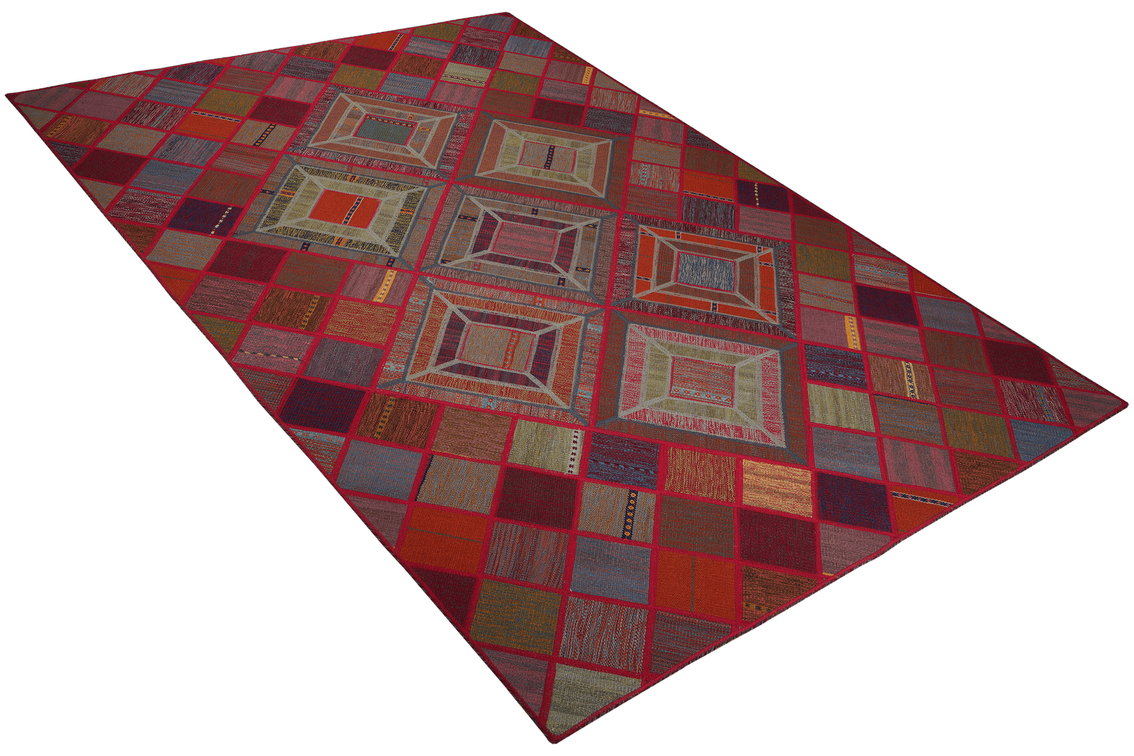 Kelim Tekkeh — Handmade, 170x241 cm, Multicolor, 100% Virgin Wool | View 4