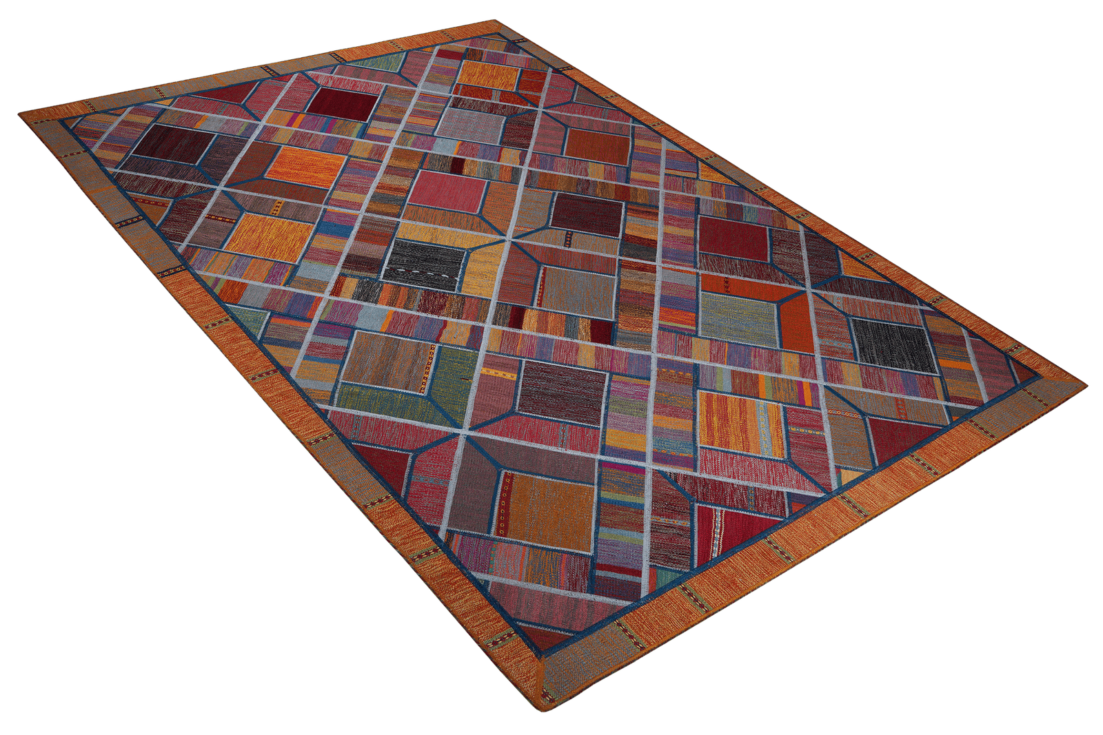 Kelim Tekkeh — Handmade, 177x241 cm, Multicolor, 100% Virgin Wool | View 4