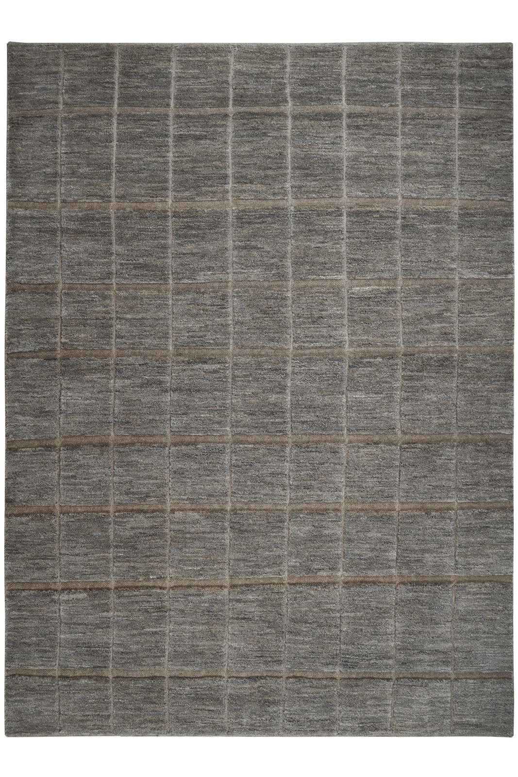 Gabbeh — Hand-knotted, 208x282 cm, Grey, 100% Virgin Wool | Main view