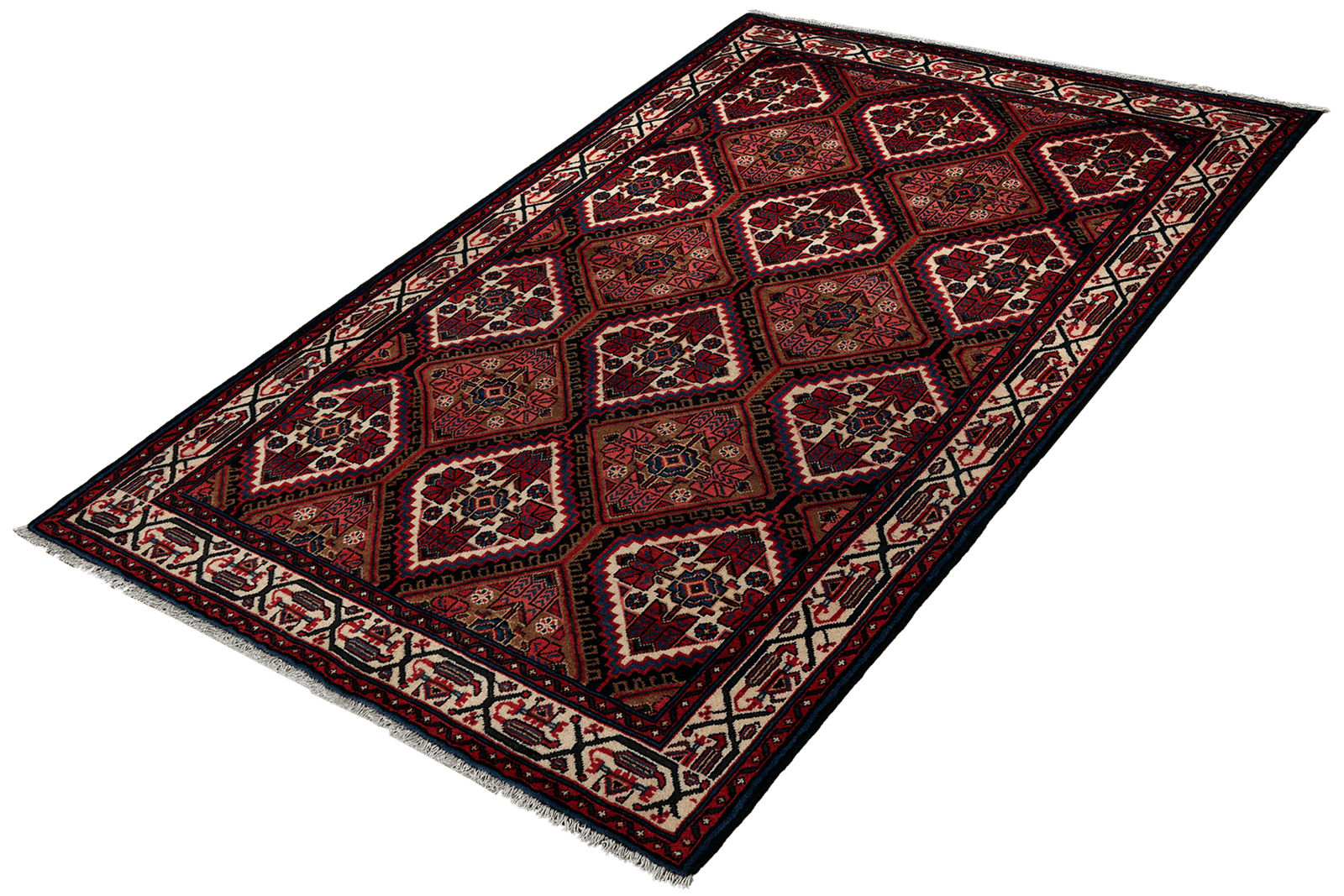 Assadabad — Hand-knotted, 134x198 cm, Blue, 100% Virgin Wool | View 5