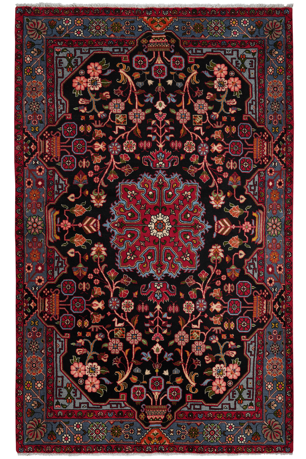 Nahavand — Hand-knotted, 152x246 cm, Blue, 100% Virgin Wool | Main view