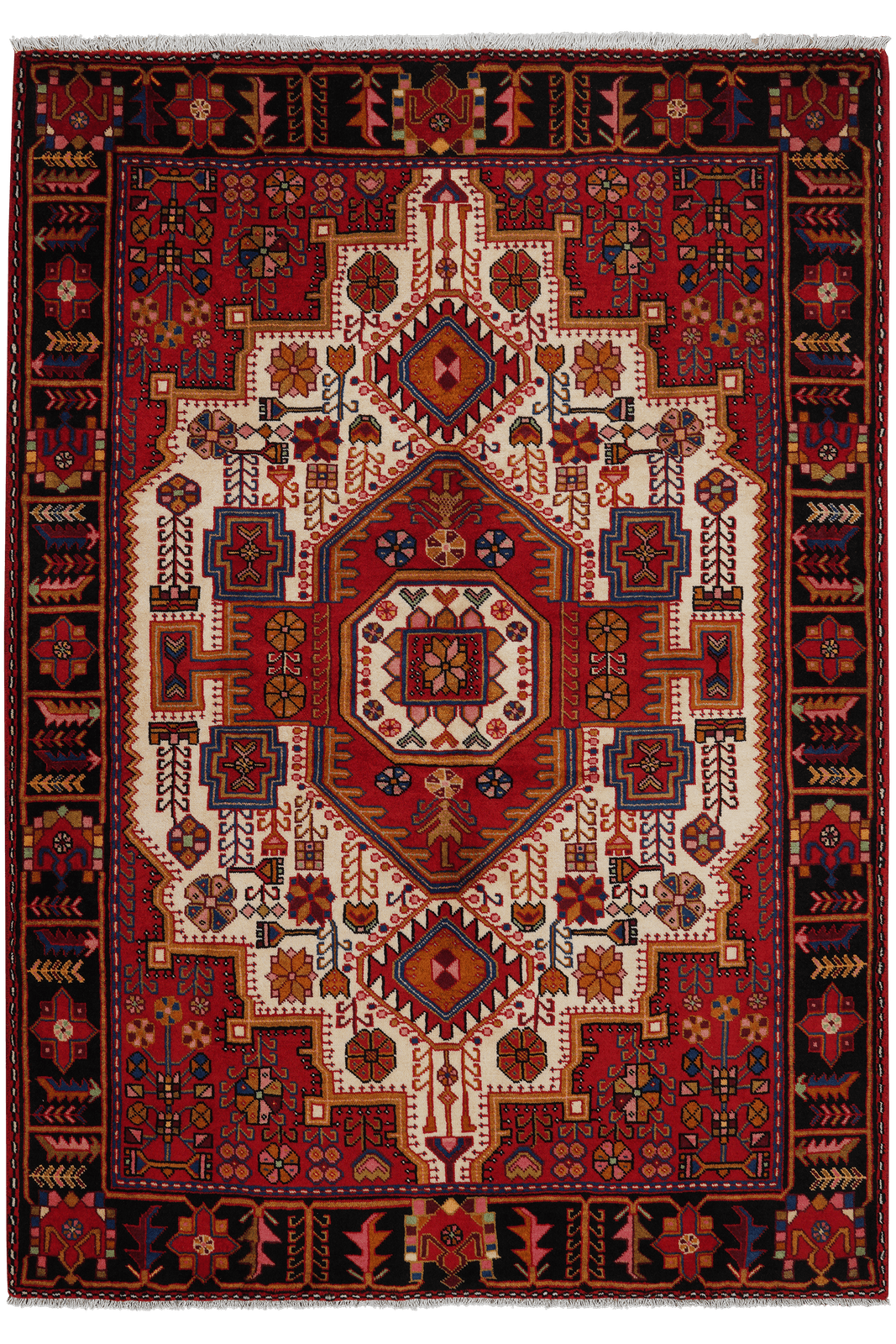 Nahavand — Hand-knotted, 143x201 cm, Beige, 100% Virgin Wool | Main view