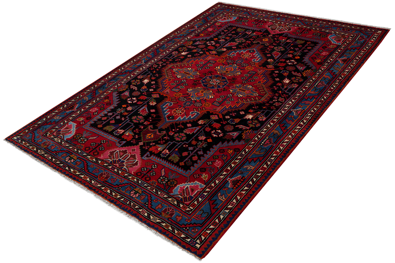 Toysarghan — Hand-knotted, 143x200 cm, Blue, 100% Virgin Wool | View 5