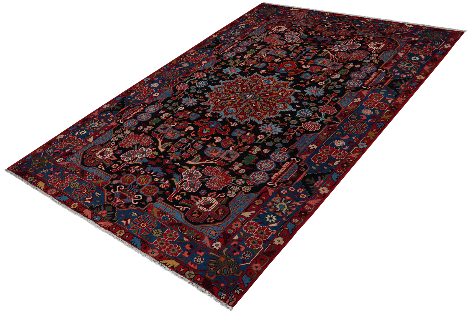 Nahavand — Hand-knotted, 157x235 cm, Blue, 100% Virgin Wool | View 5