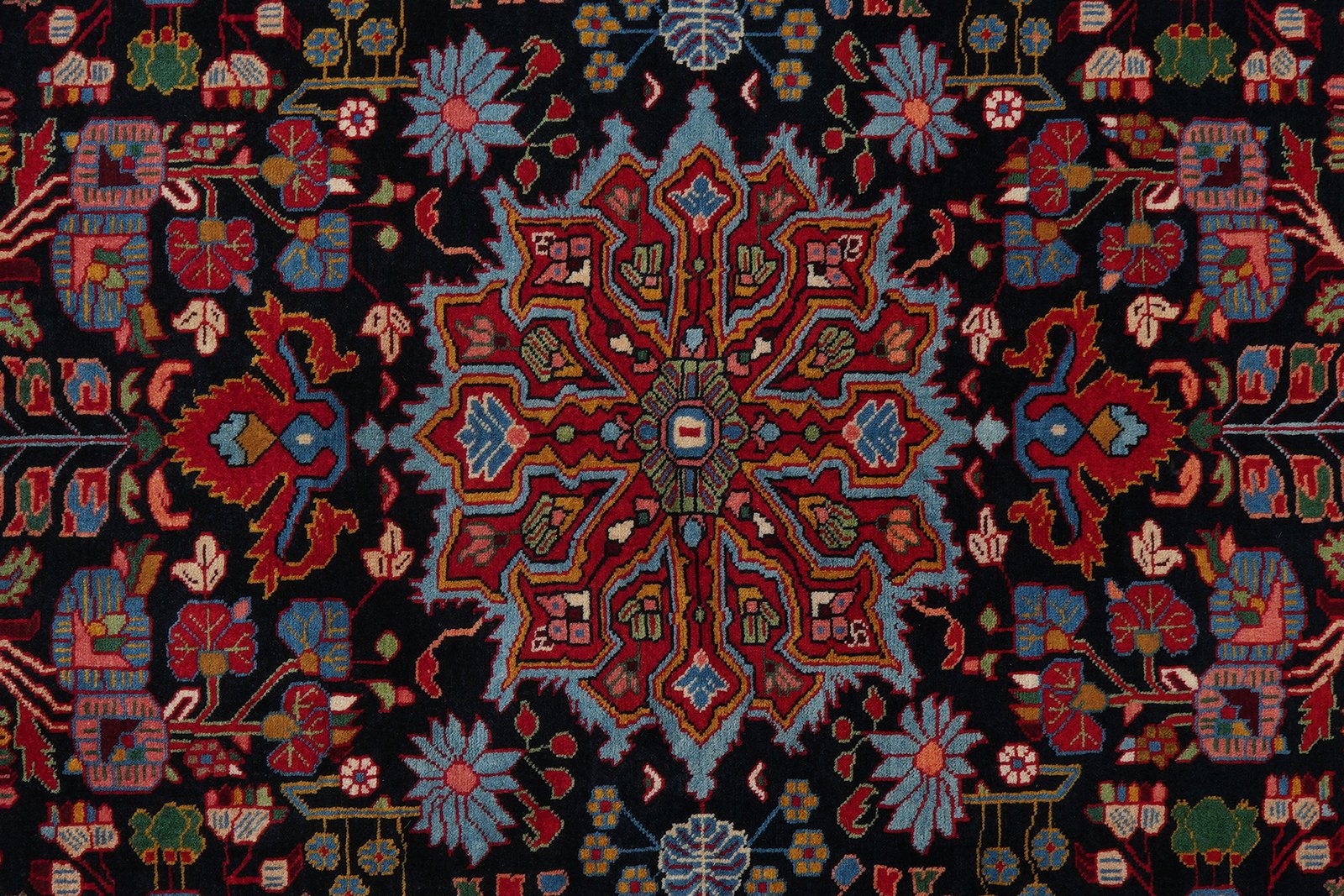 Nahavand — Hand-knotted, 157x235 cm, Blue, 100% Virgin Wool | View 6