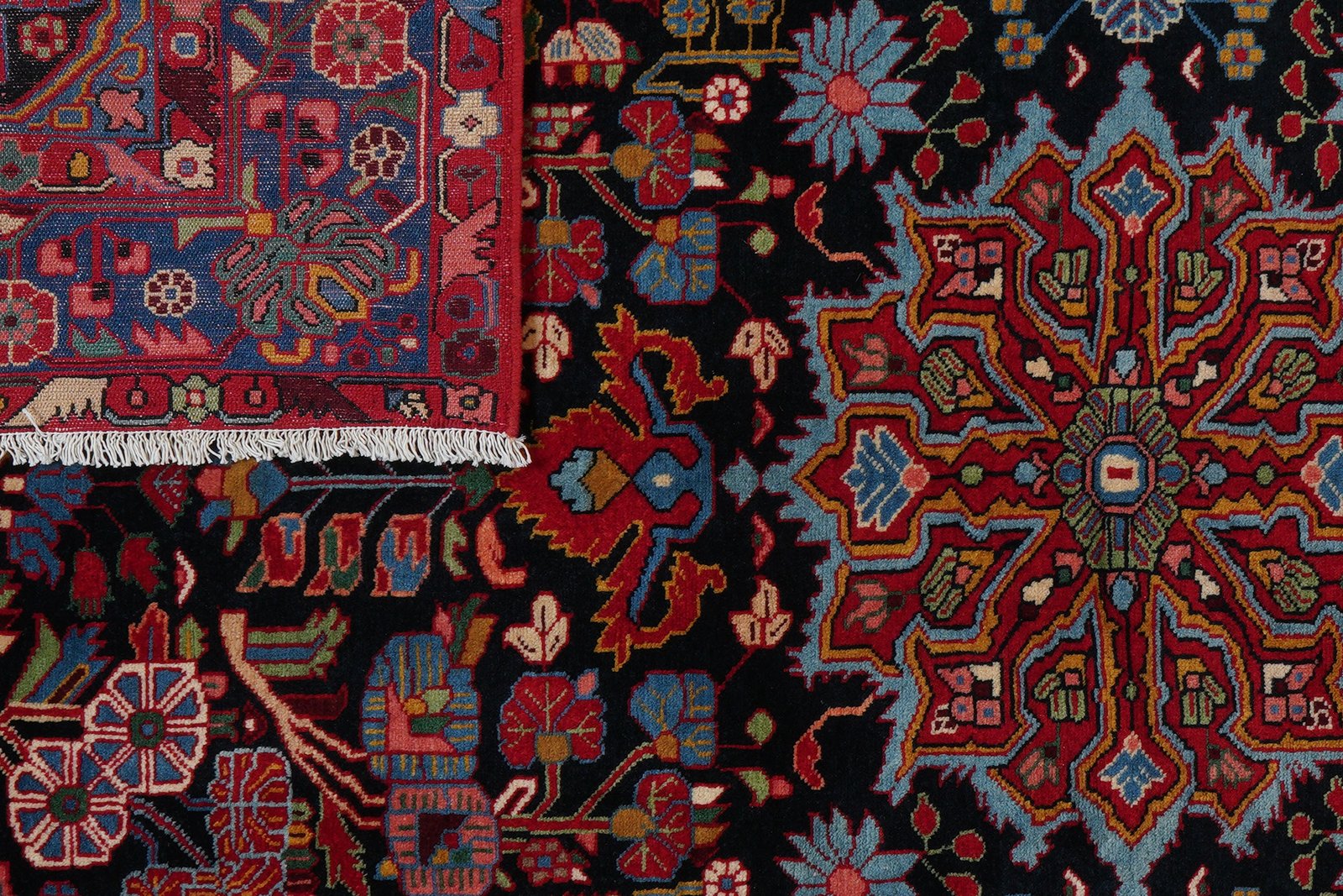 Nahavand — Hand-knotted, 157x235 cm, Blue, 100% Virgin Wool | View 7