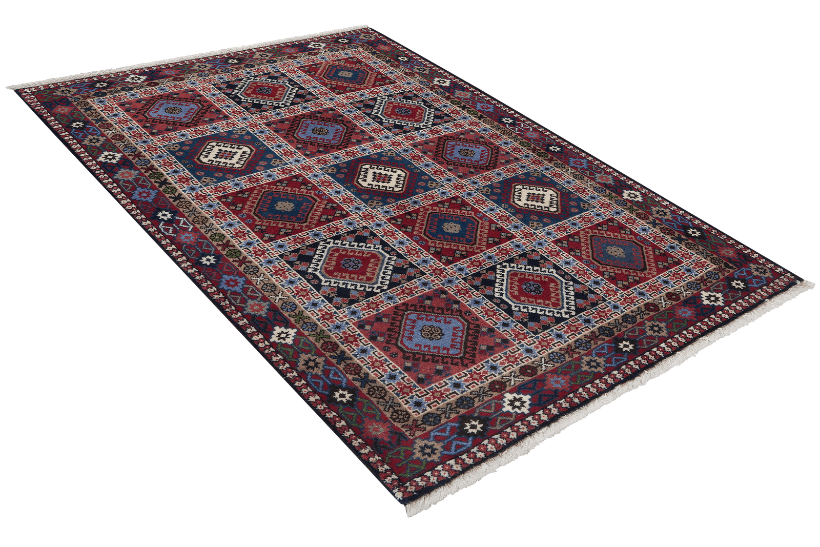 Yalameh — Hand-knotted, 103x149 cm, Multicolor, 100% Virgin Wool | View 4