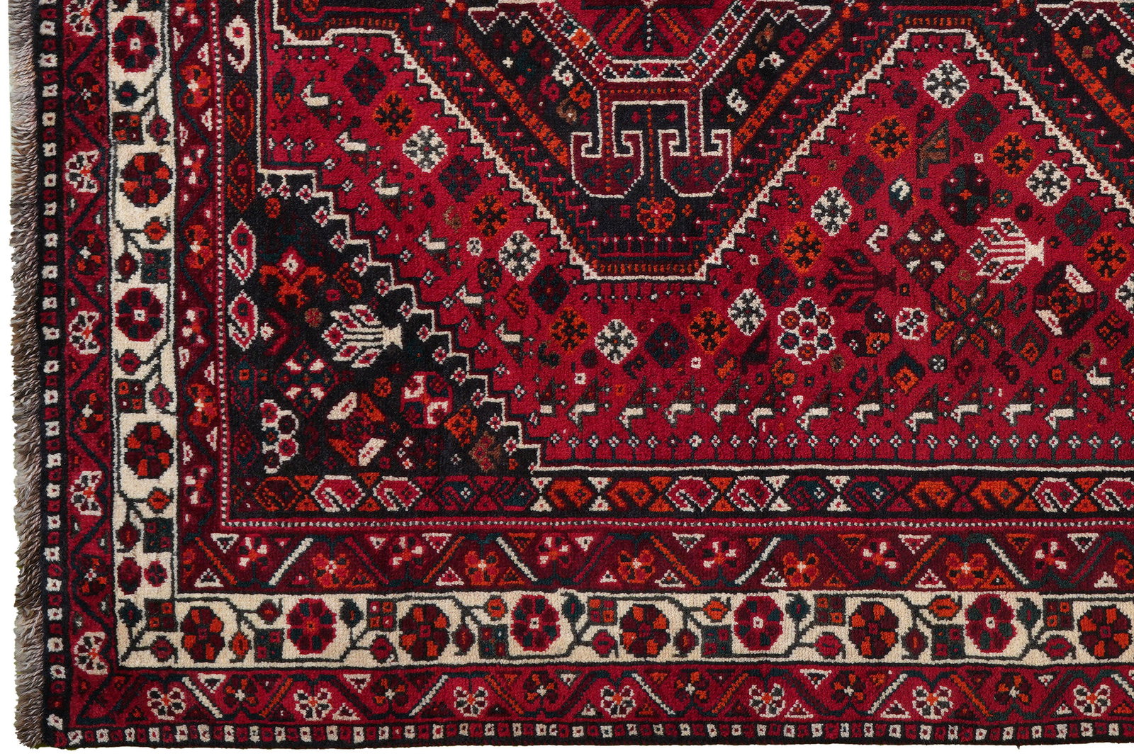 Gashgai — Handgefertigt, 207x166 cm, Beige, 100% Virgin Wool | View 4