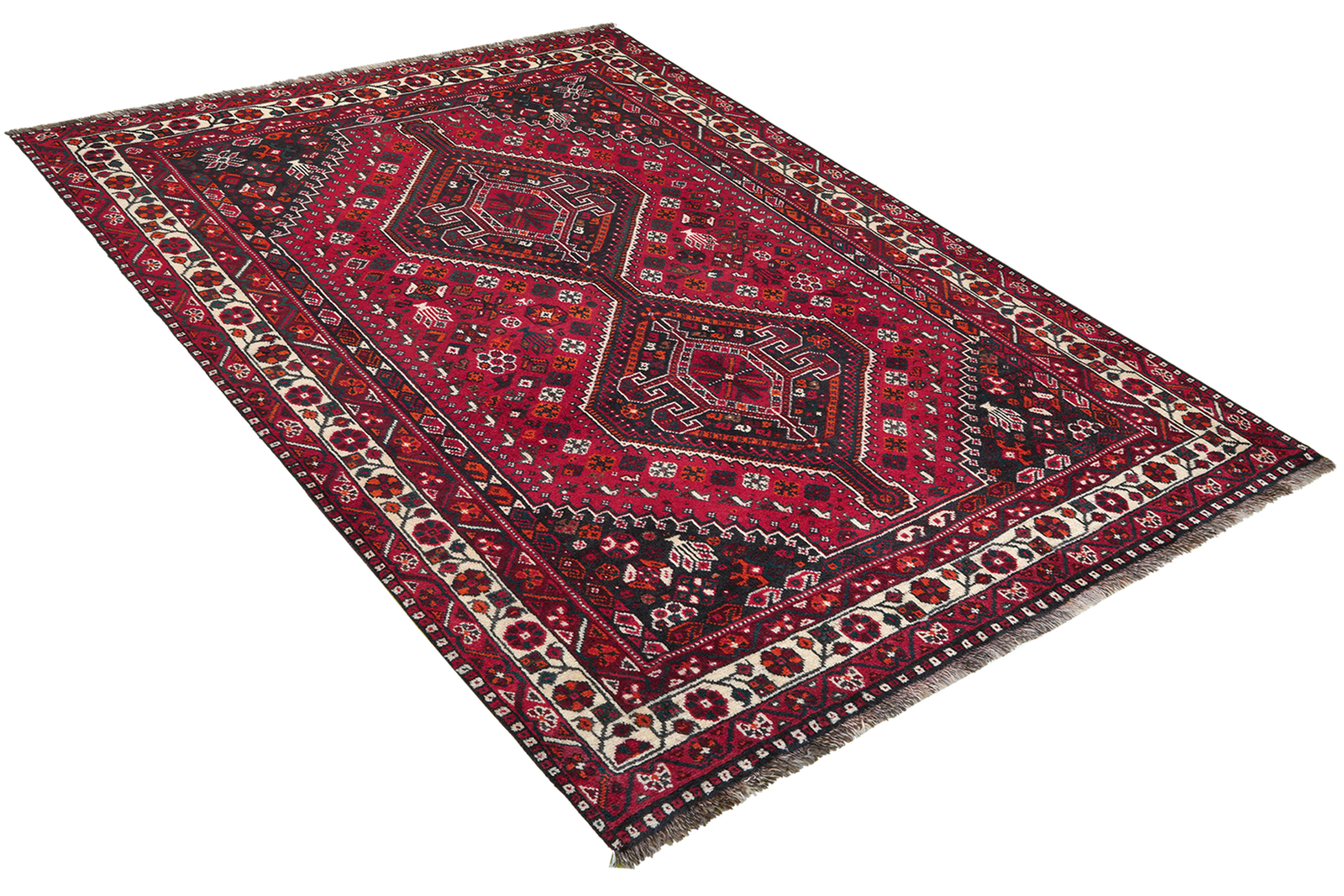 Gashgai — Handgefertigt, 207x166 cm, Beige, 100% Virgin Wool | View 5