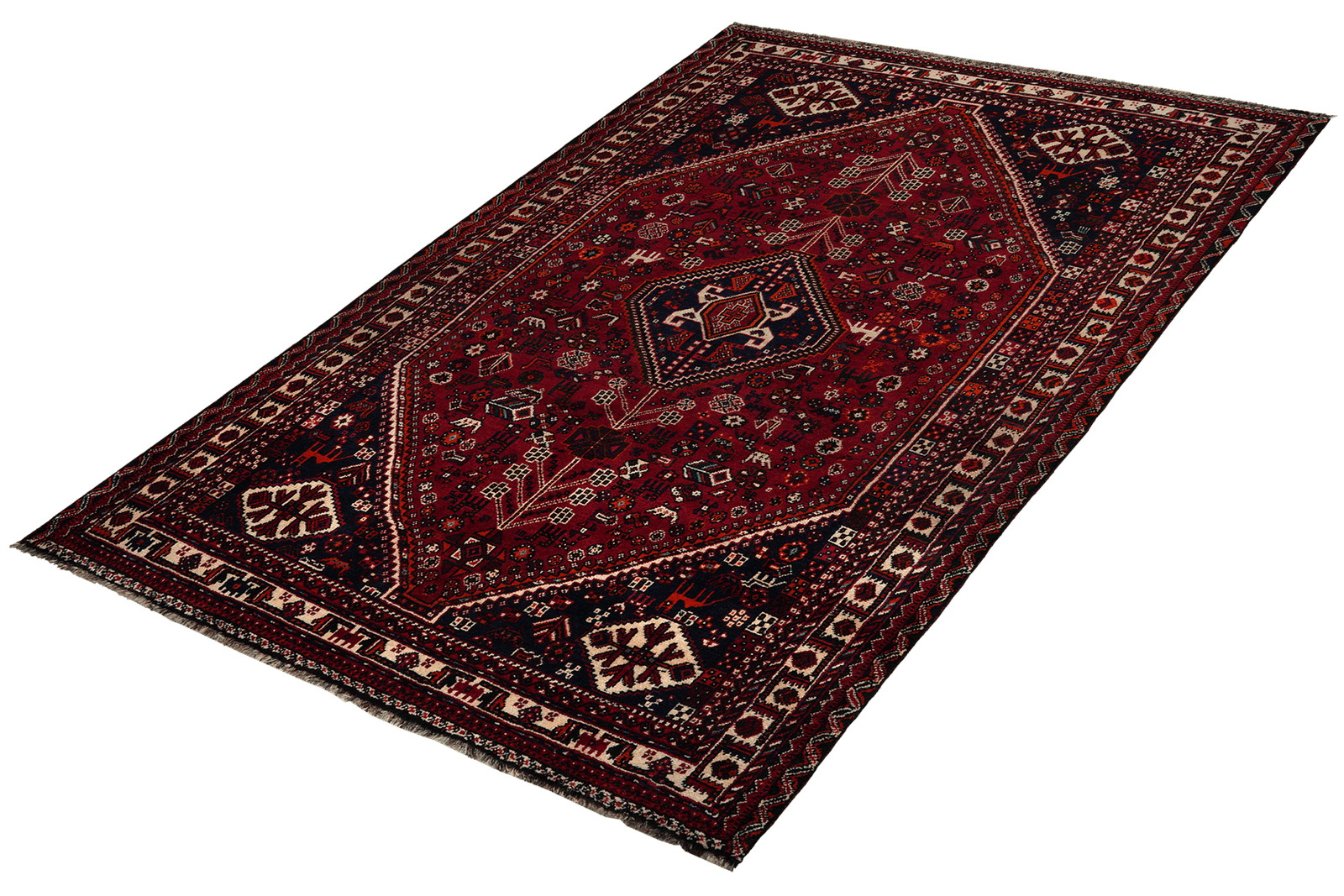 Shiraz — Hand-knotted, 169x268 cm, Red, 100% Virgin Wool | View 5