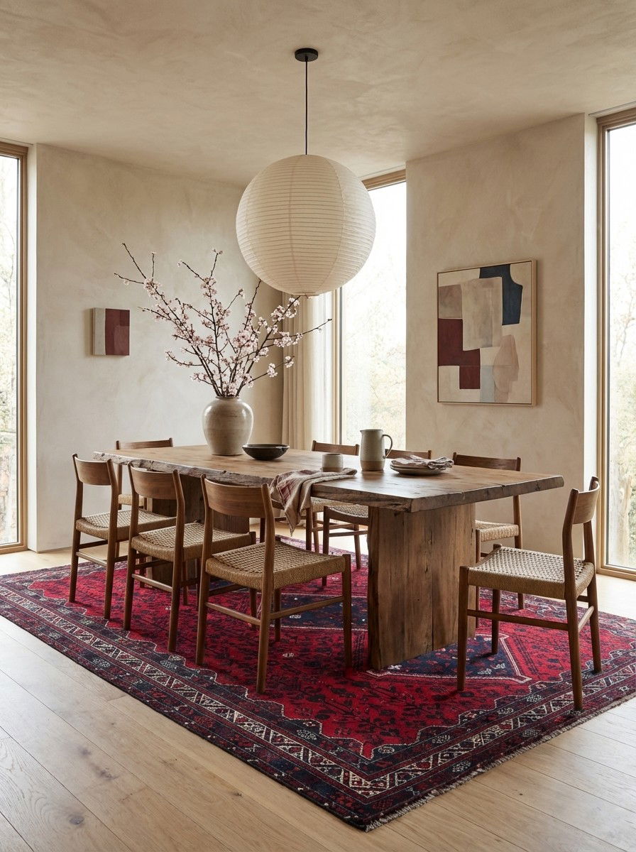 Gashgai — Handgefertigt, 393x310 cm, Beige, 100% Virgin Wool | Detail view