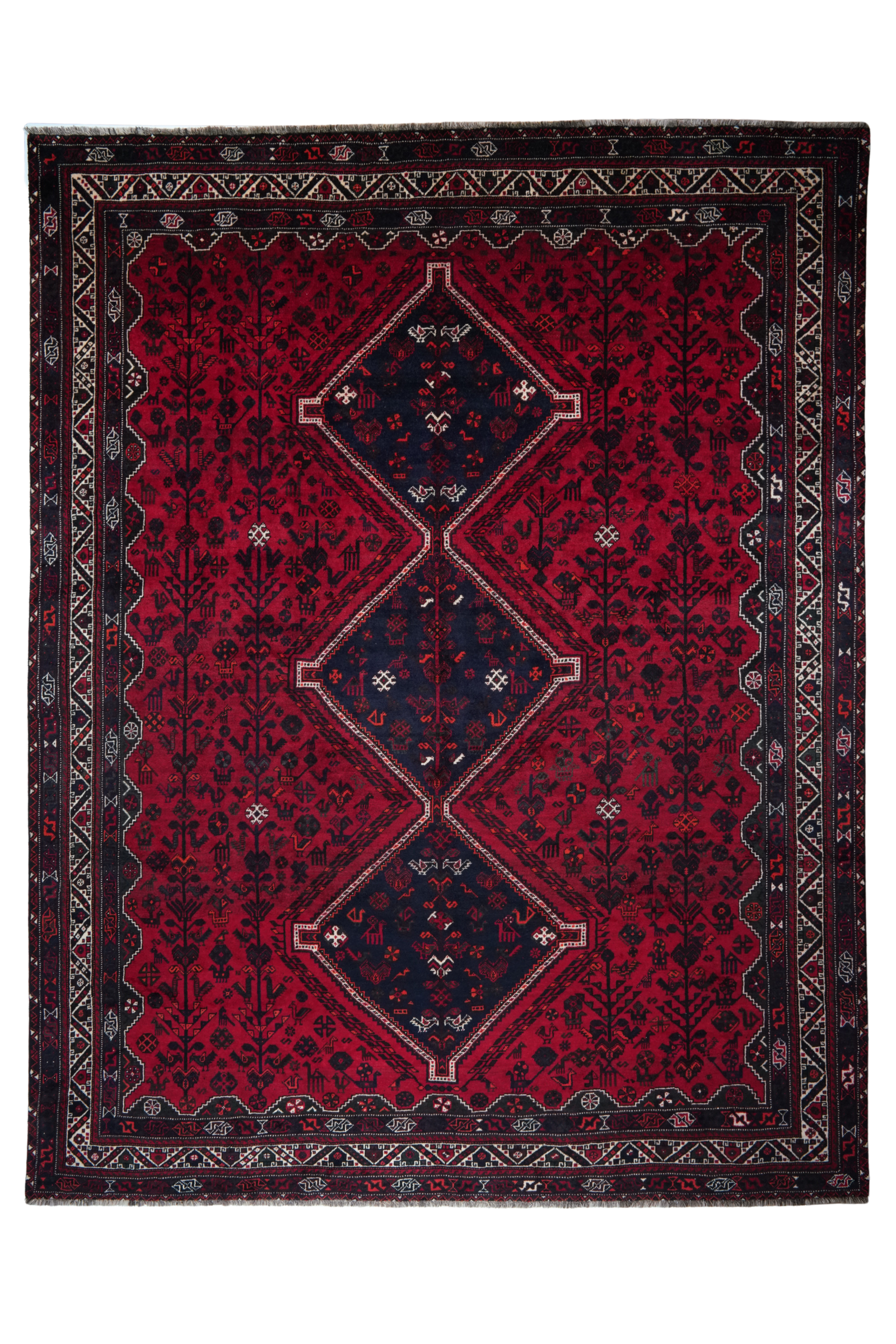 Gashgai — Handgefertigt, 393x310 cm, Beige, 100% Virgin Wool | Main view