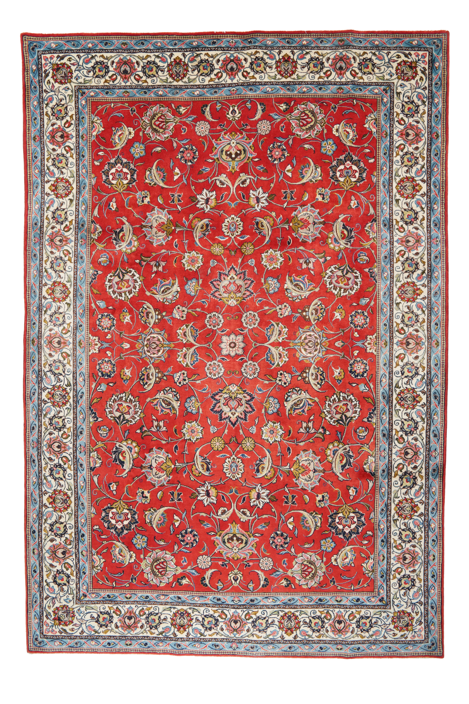 Sarough — Handgefertigt, 322x218 cm, Beige, 100% Virgin Wool | Main view