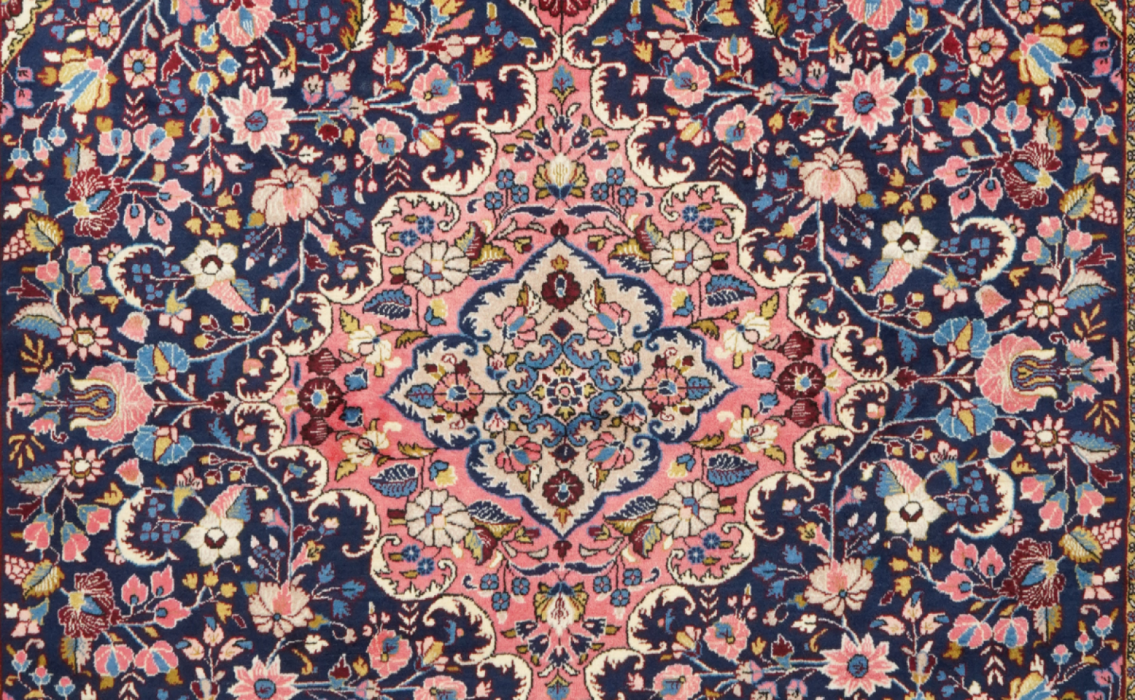 Mehreban — Handgefertigt, 347x260 cm, Rot, 100% Virgin Wool | View 5