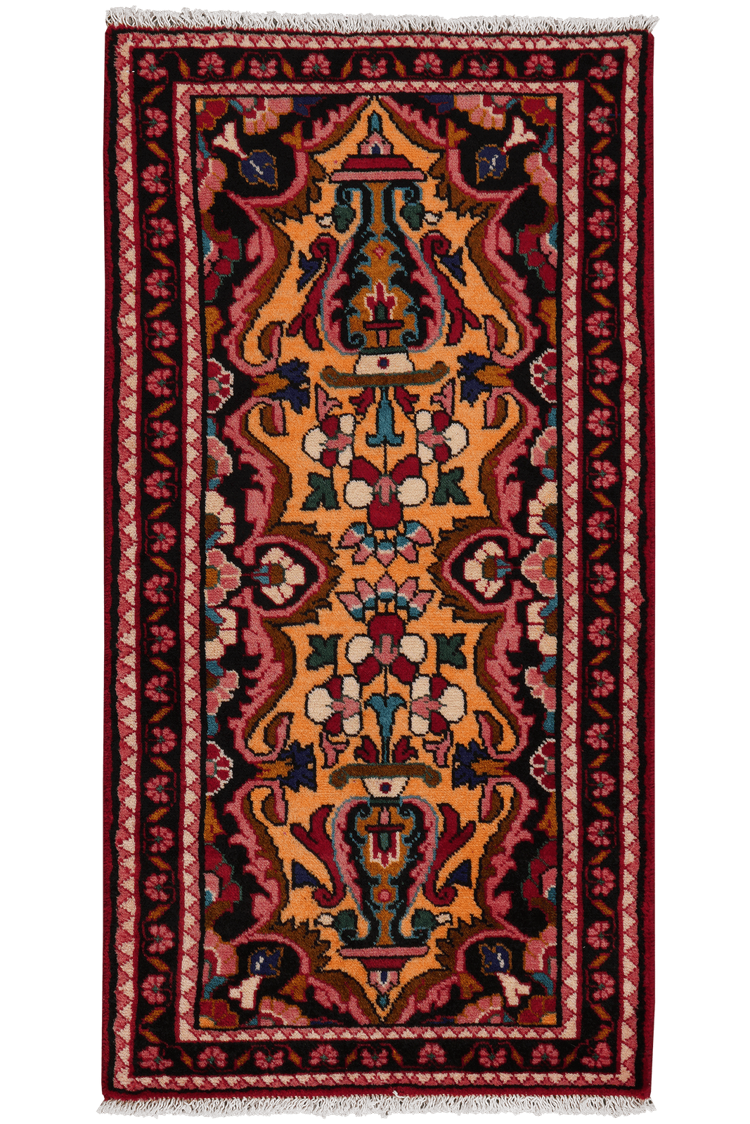 Lilian — Hand-knotted, 65x129 cm, Orange, 100% Virgin Wool | Main view