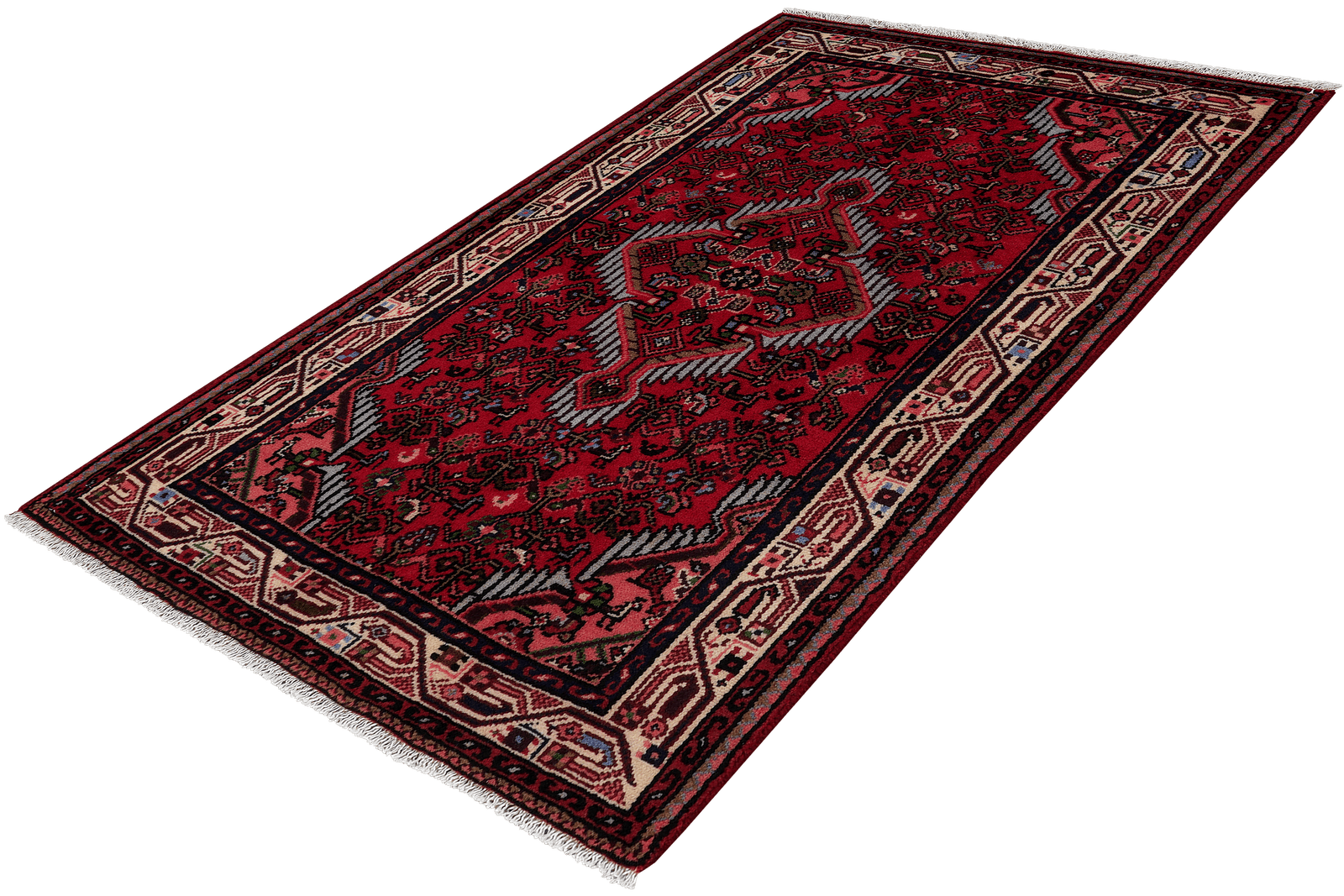 Assadabad — Hand-knotted, 74x124 cm, Red, 100% Virgin Wool | View 5