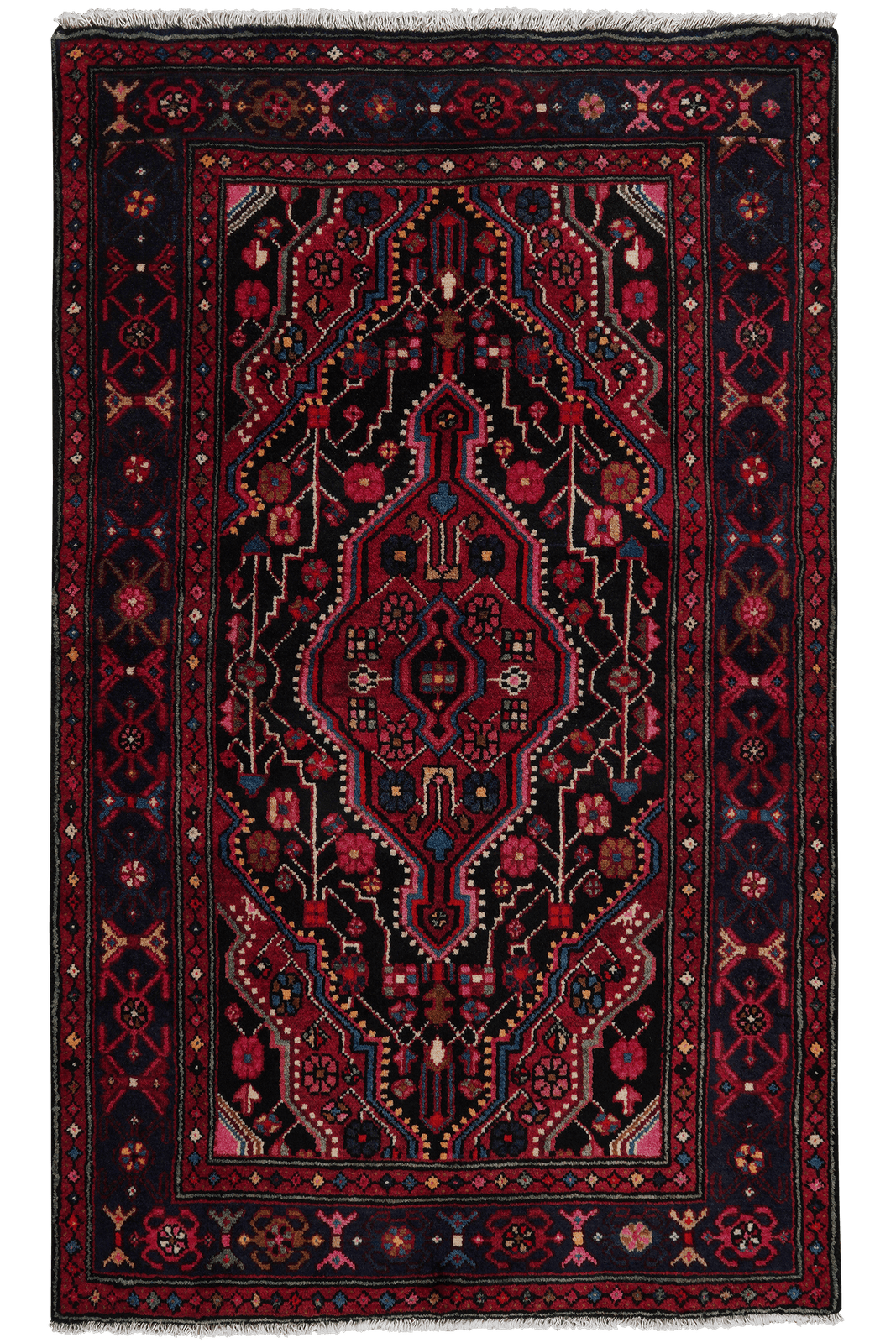 Djozan — Hand-knotted, 100x167 cm, Blue, 100% Virgin Wool | Main view