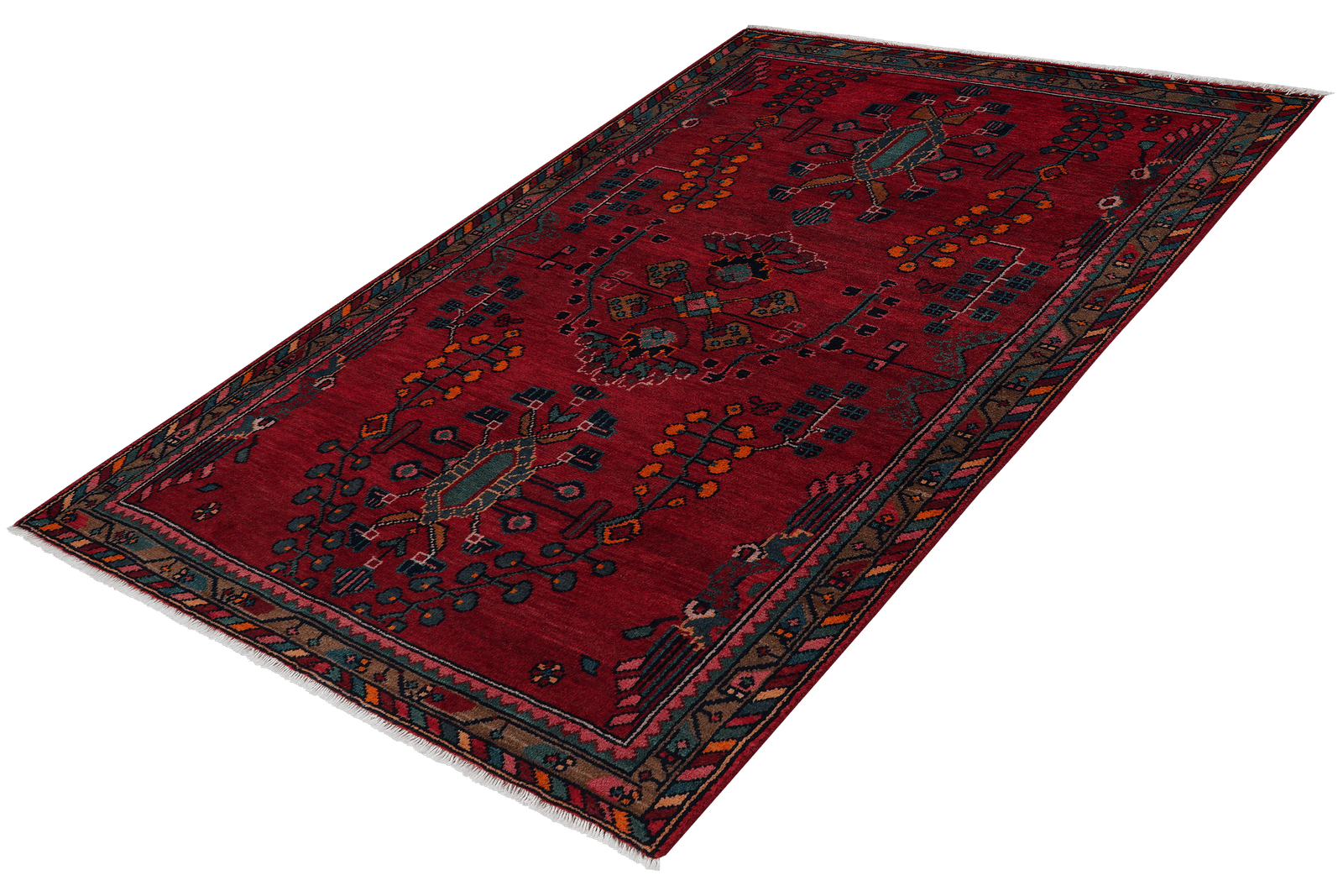 Lilian — Hand-knotted, 104x171 cm, Red, 100% Virgin Wool | View 5