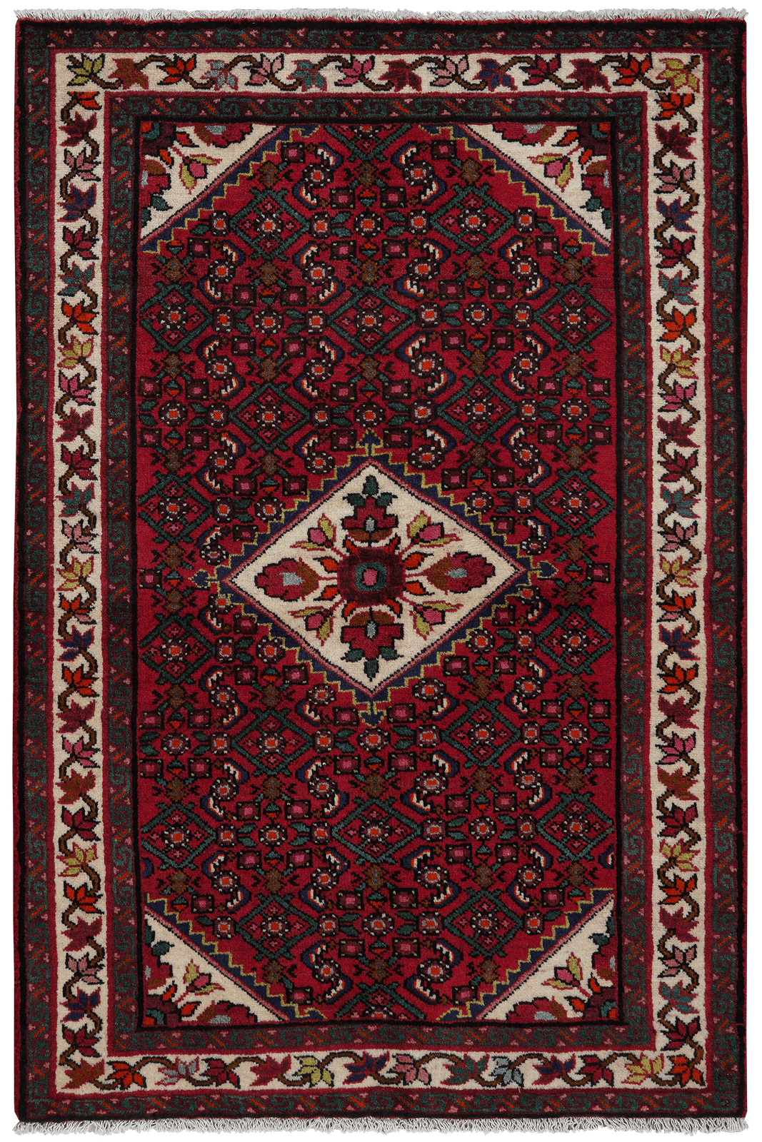 Koutabad — Hand-knotted, 109x165 cm, Red, 100% Virgin Wool | Main view