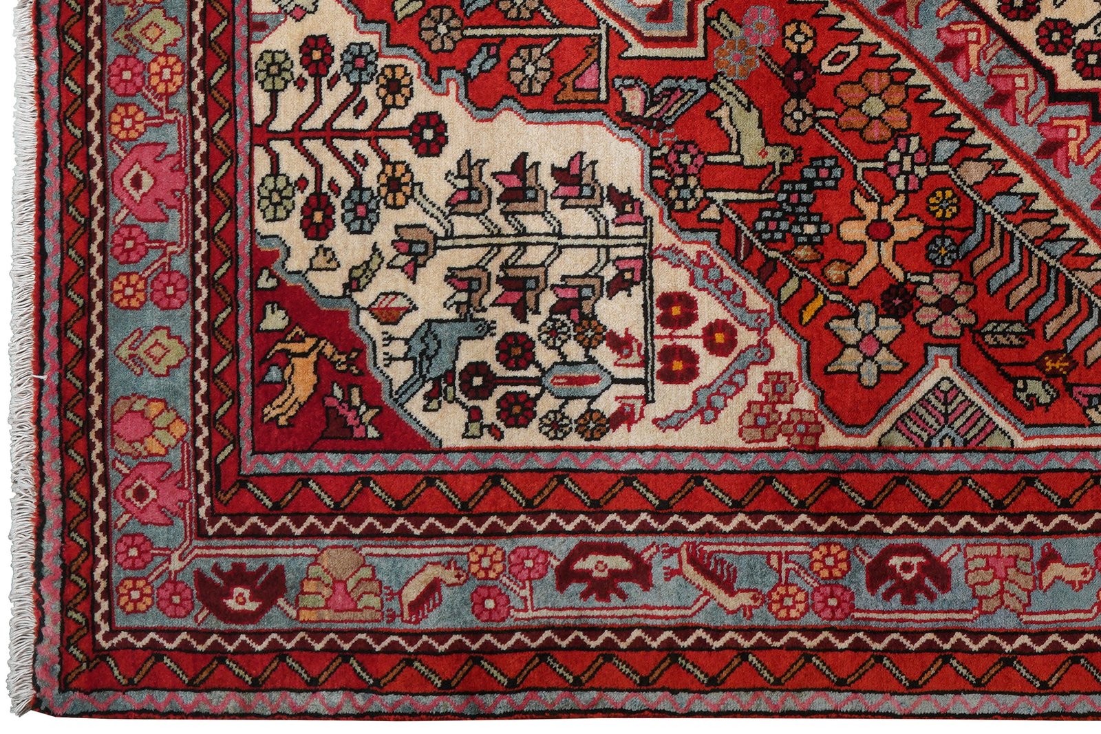 Nahavand — Hand-knotted, 154x236 cm, Red, 100% Virgin Wool | View 3
