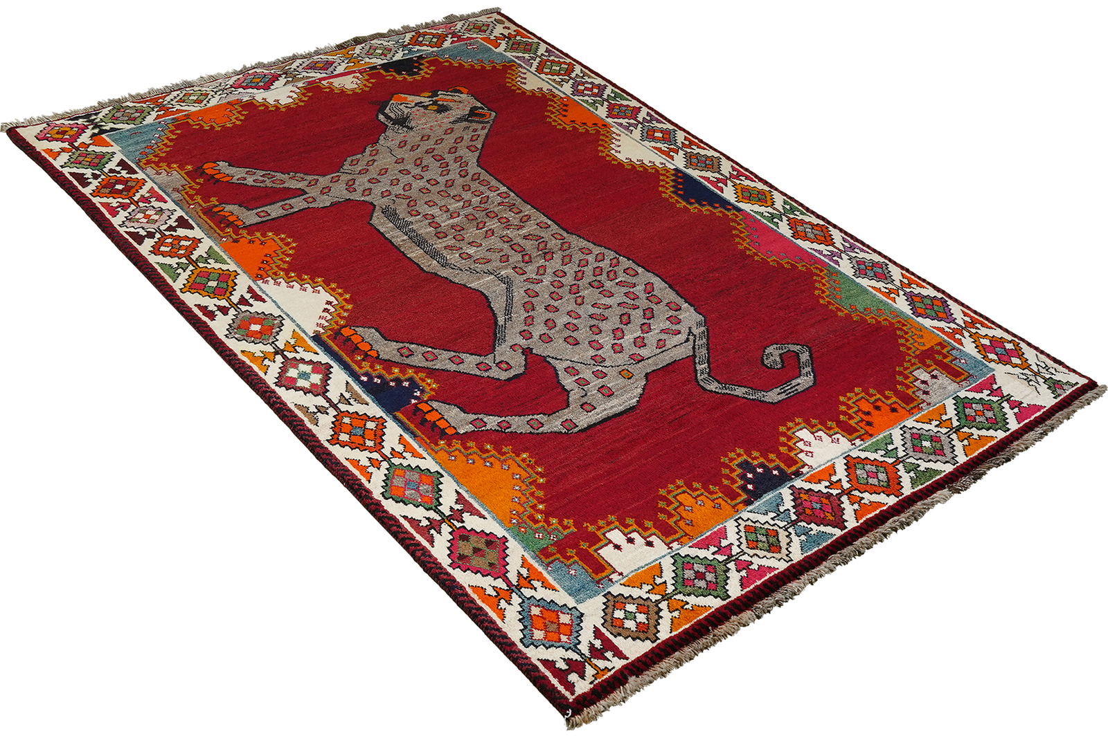 Gashgai — Handgefertigt, 214x125 cm, Beige, 100% Virgin Wool | View 5