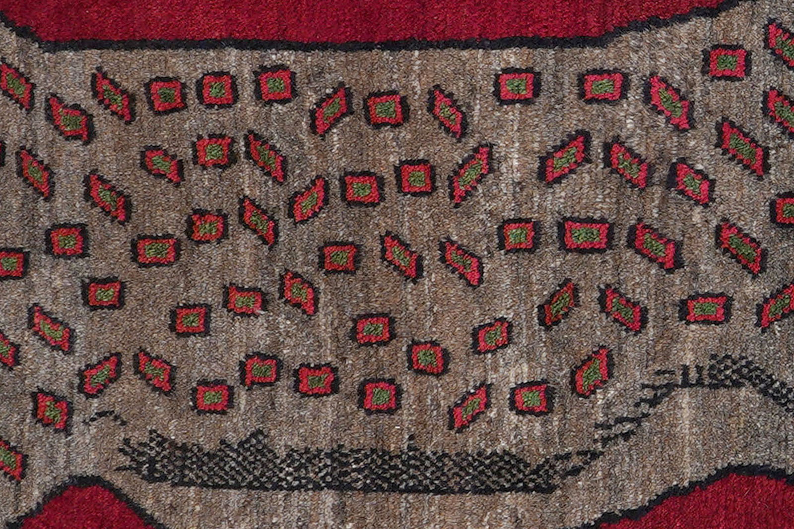 Gashgai — Handgefertigt, 214x125 cm, Beige, 100% Virgin Wool | View 7