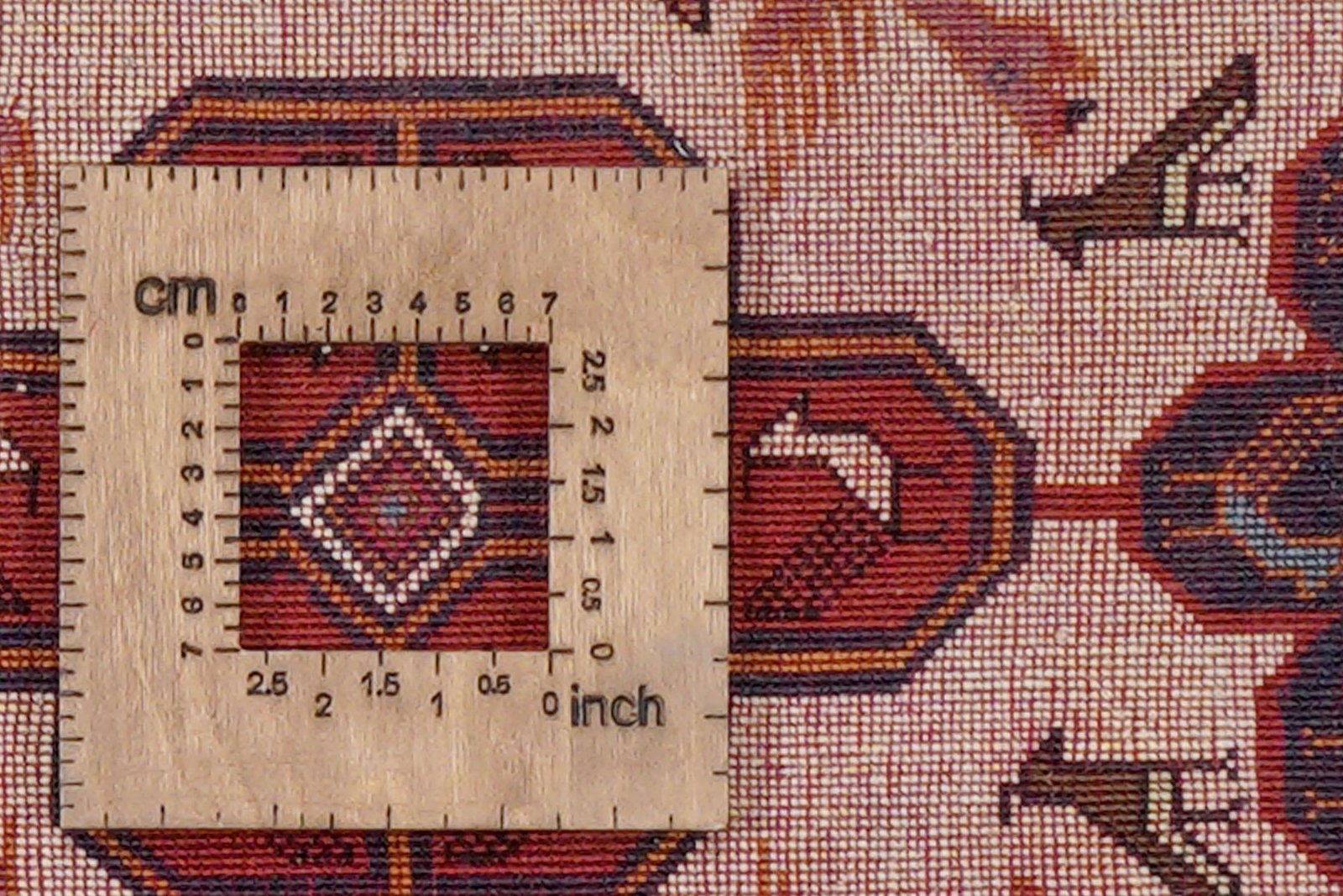 Afshar — Hand-knotted, 108x152 cm, Beige, 100% Virgin Wool | View 8
