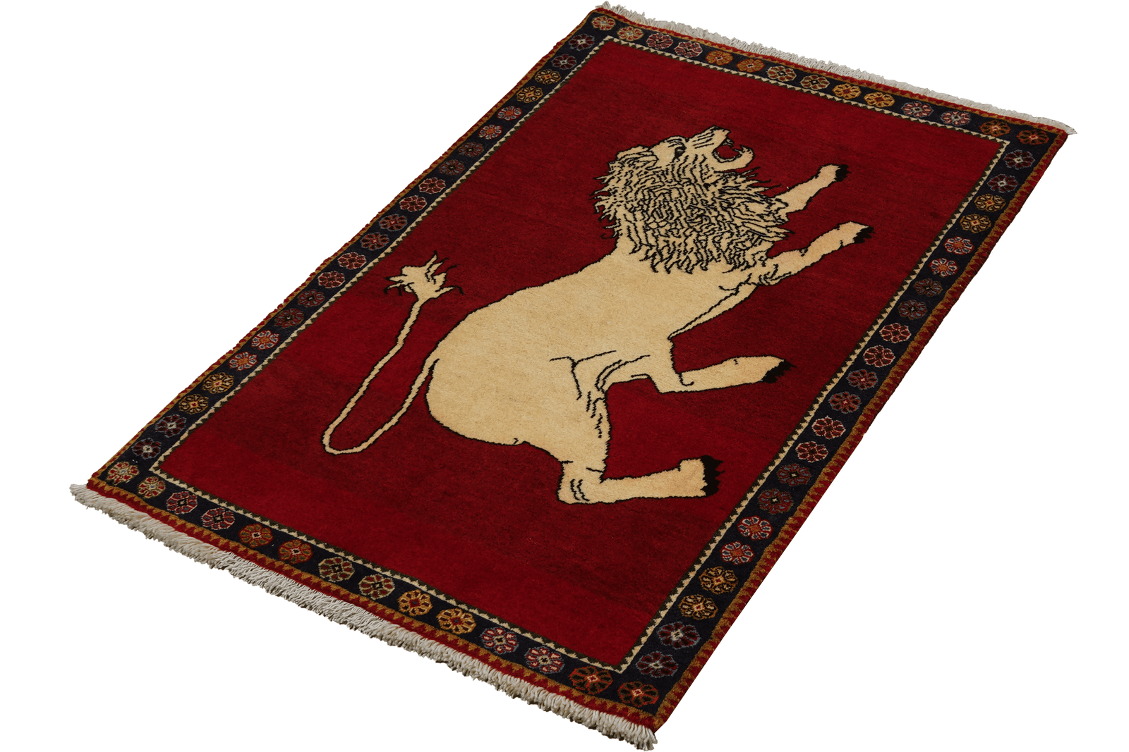 Gashgai — Hand-knotted, 83x130 cm, Red, 100% Virgin Wool | View 5