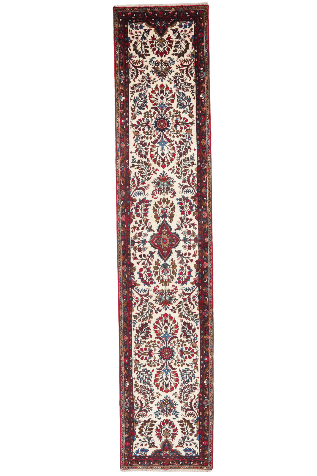 Mehreban — Hand-knotted, 81x401 cm, Beige, 100% Virgin Wool | Main view