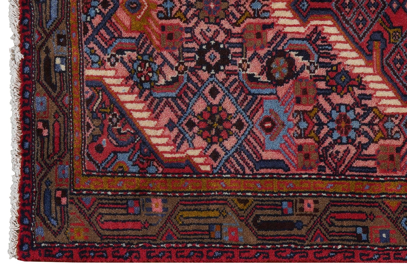 Assadabad — Hand-knotted, 81x124 cm, Red, 100% Virgin Wool | View 3