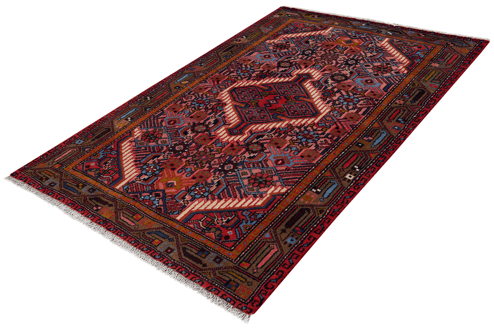 Assadabad — Hand-knotted, 81x124 cm, Red, 100% Virgin Wool | View 5