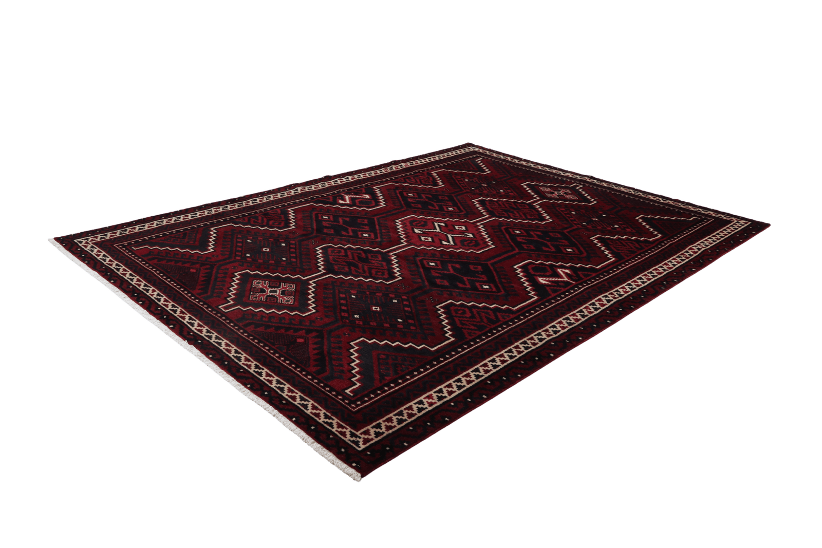 Lori — Hand-knotted, 214x313 cm, Red, 100% Virgin Wool | View 6