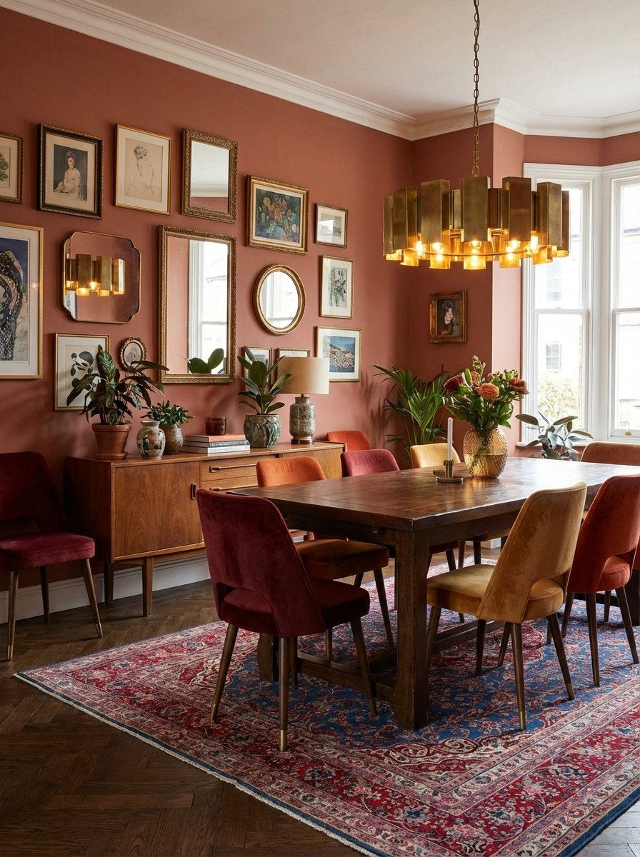 Ekbatan — Handgefertigt, 373x272 cm, Rot, 100% Virgin Wool | Back view