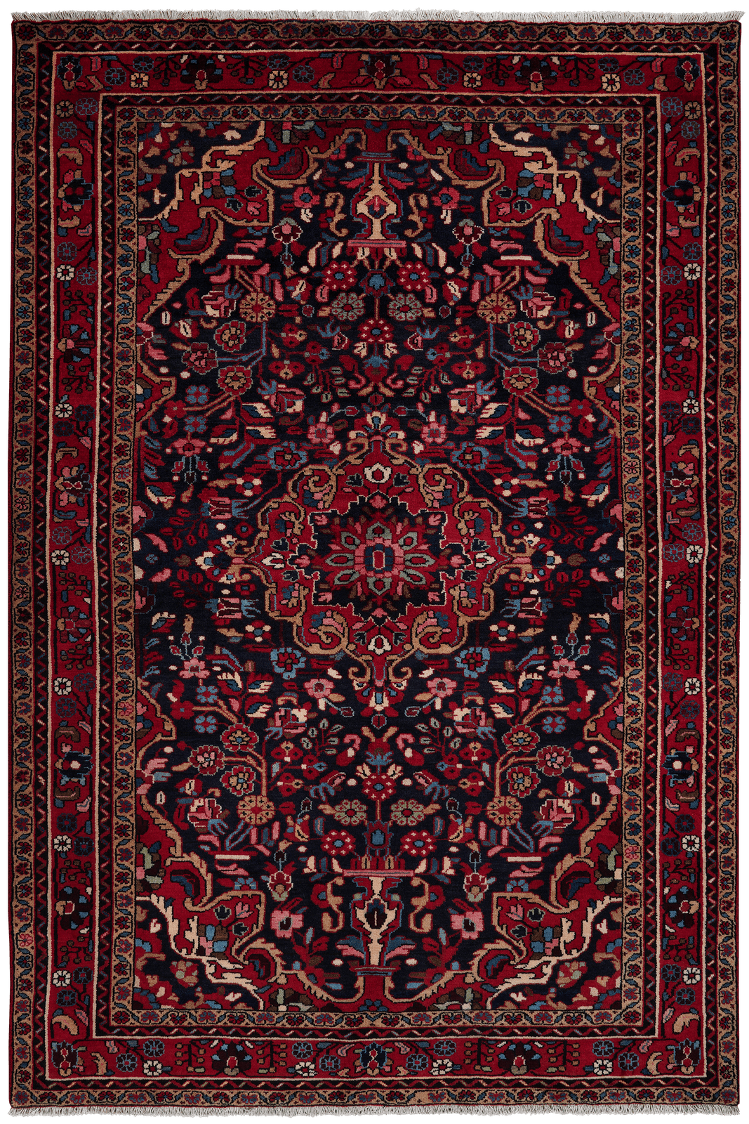 Bourtchalou — Hand-knotted, 170x254 cm, Blue, 100% Virgin Wool | Main view