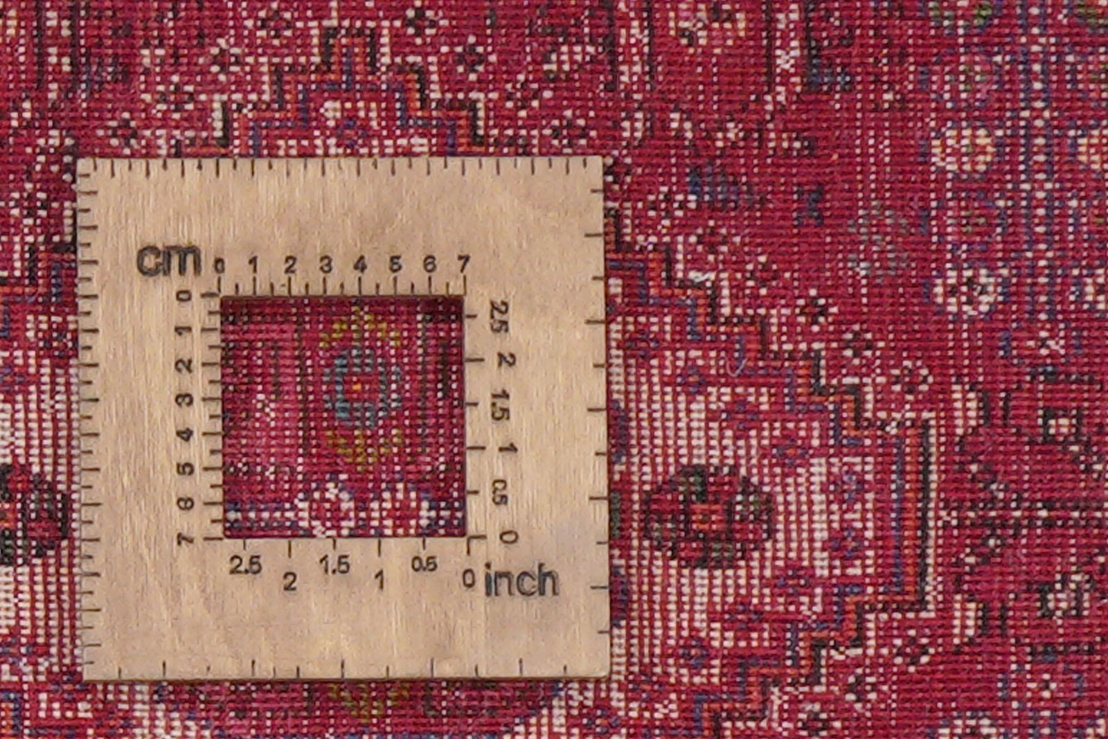 Gashgai — Hand-knotted, 105x172 cm, Red, 100% Virgin Wool | View 8
