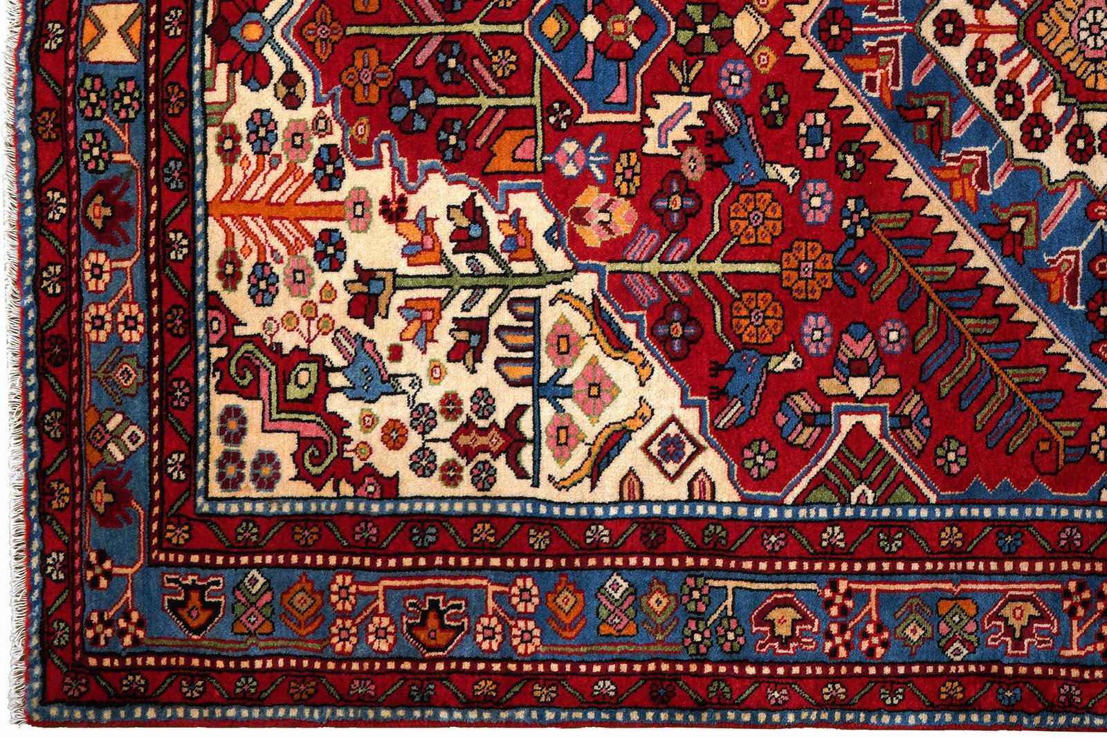 Nahavand — Hand-knotted, 155x241 cm, Red, 100% Virgin Wool | View 3
