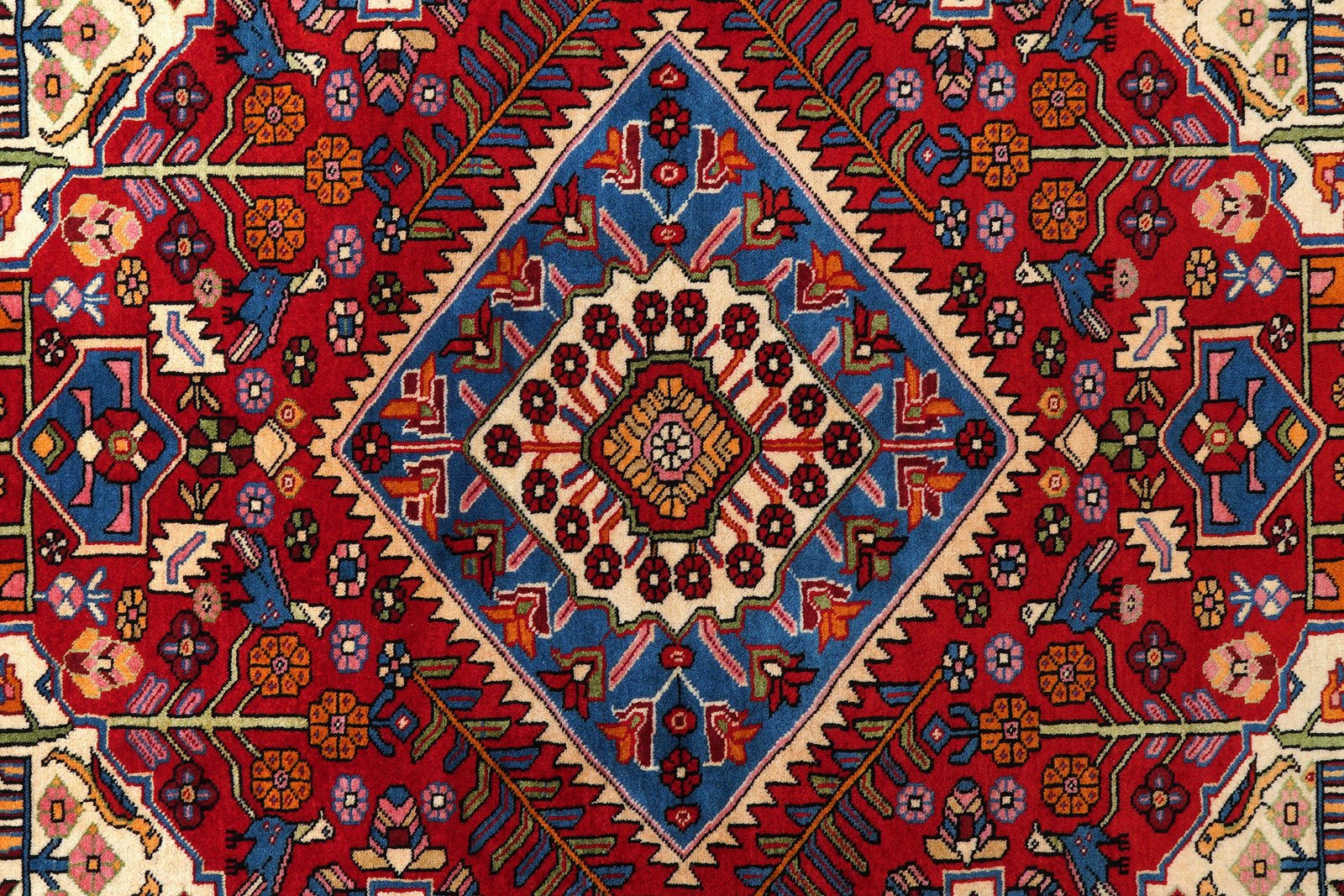 Nahavand — Hand-knotted, 155x241 cm, Red, 100% Virgin Wool | View 6