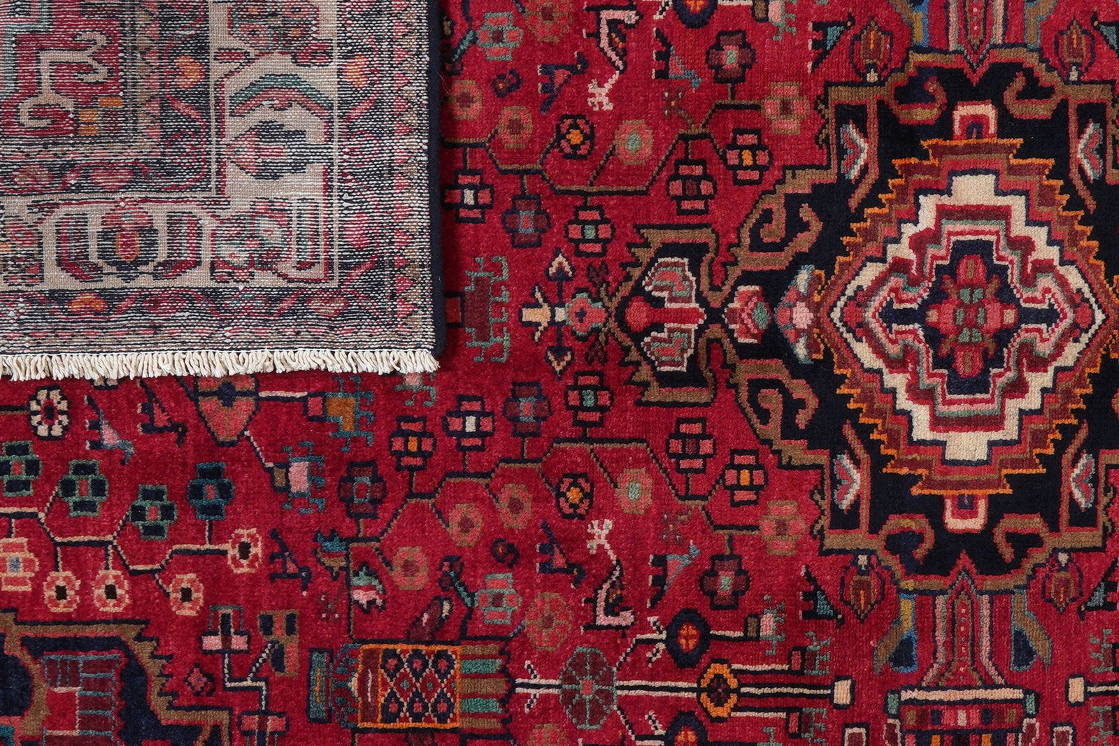 Toysarghan — Hand-knotted, 133x230 cm, Red, 100% Virgin Wool | View 7