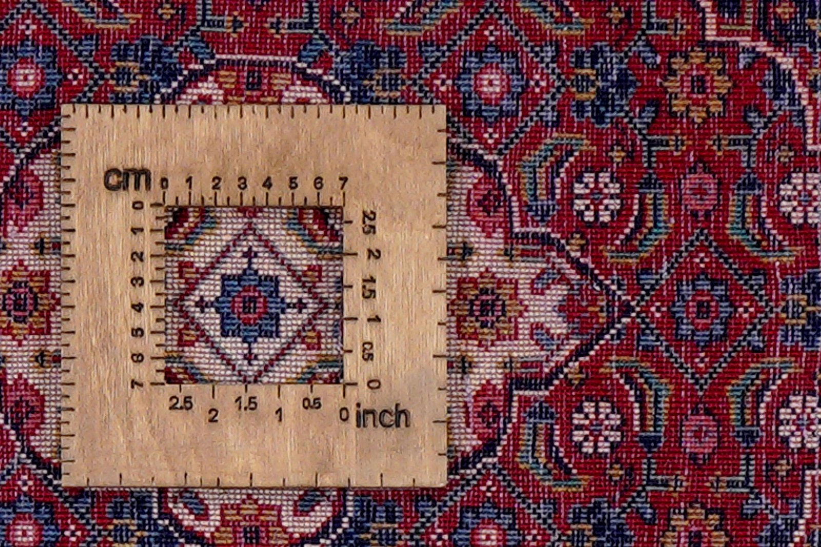 Sarough — Hand-knotted, 106x148 cm, Blue, 100% Virgin Wool | View 8
