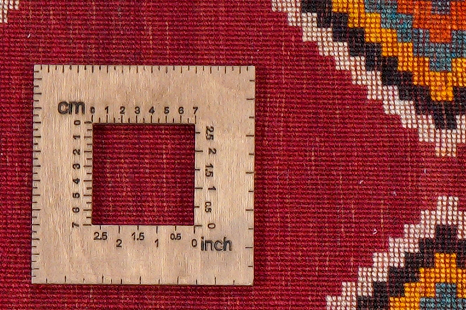 Gashgai — Hand-knotted, 101x148 cm, Red, 100% Virgin Wool | View 8