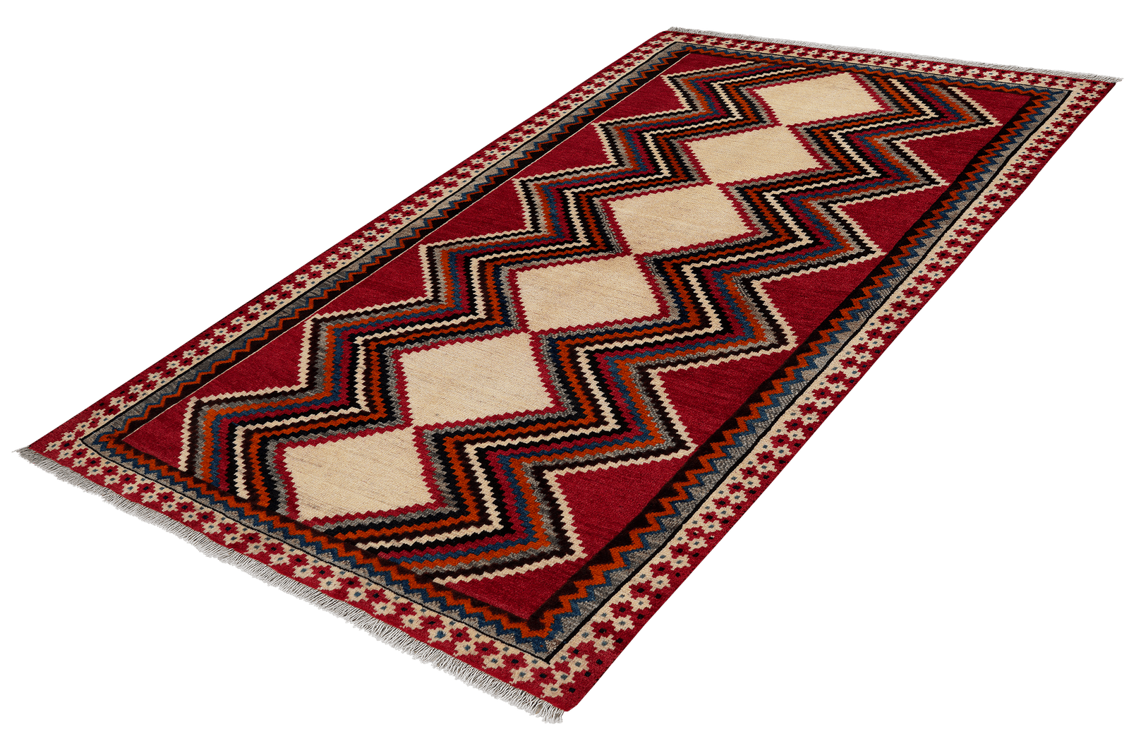 Gashgai — Hand-knotted, 113x192 cm, Multicolor, 100% Virgin Wool | View 5