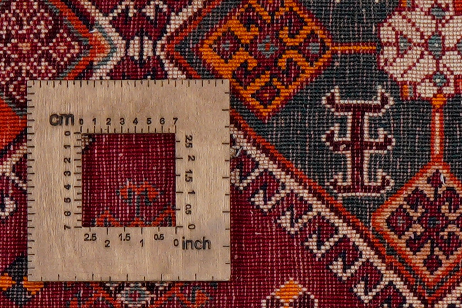 Gashgai — Hand-knotted, 73x190 cm, Red, 100% Virgin Wool | View 8