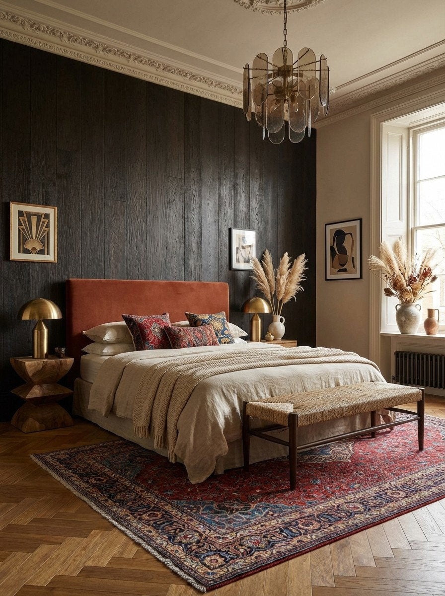 Sarough — Handgefertigt, 304x193 cm, Blau, 100% Virgin Wool | Back view