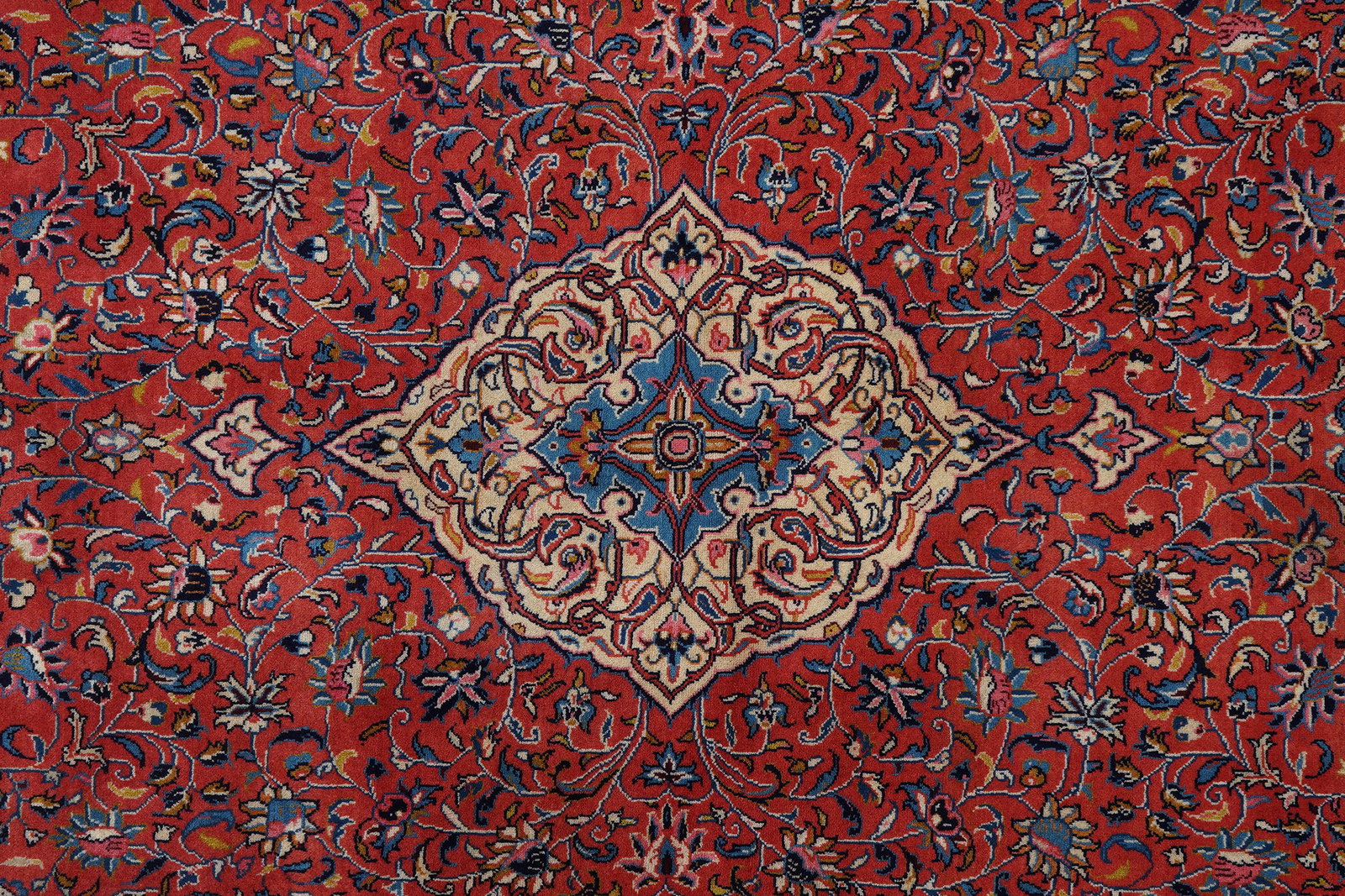 Sarough — Handgefertigt, 304x193 cm, Blau, 100% Virgin Wool | View 7