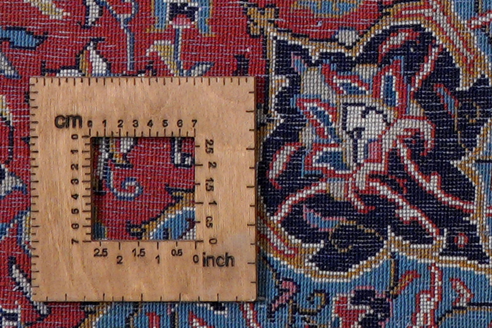 Sarough — Handgefertigt, 304x193 cm, Blau, 100% Virgin Wool | View 9