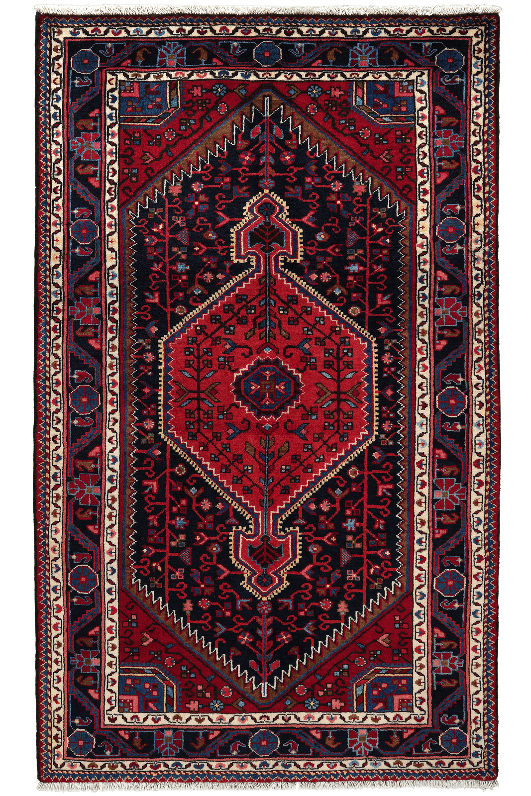 Toysarghan — Hand-knotted, 111x186 cm, Blue, 100% Virgin Wool | Main view