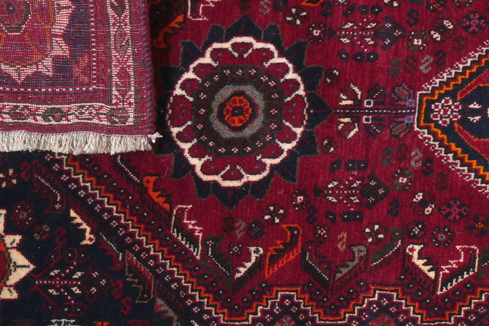 Gashgai — Hand-knotted, 77x302 cm, Red, 100% Virgin Wool | View 7