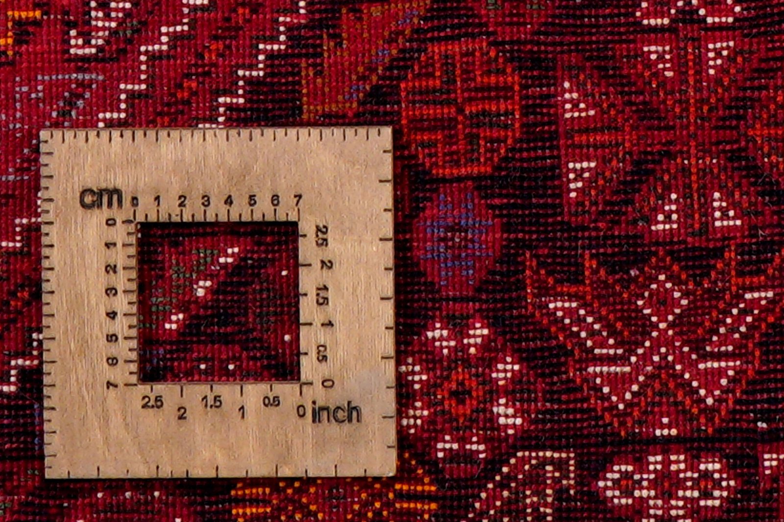 Gashgai — Hand-knotted, 198x300 cm, Red, 100% Virgin Wool | View 8