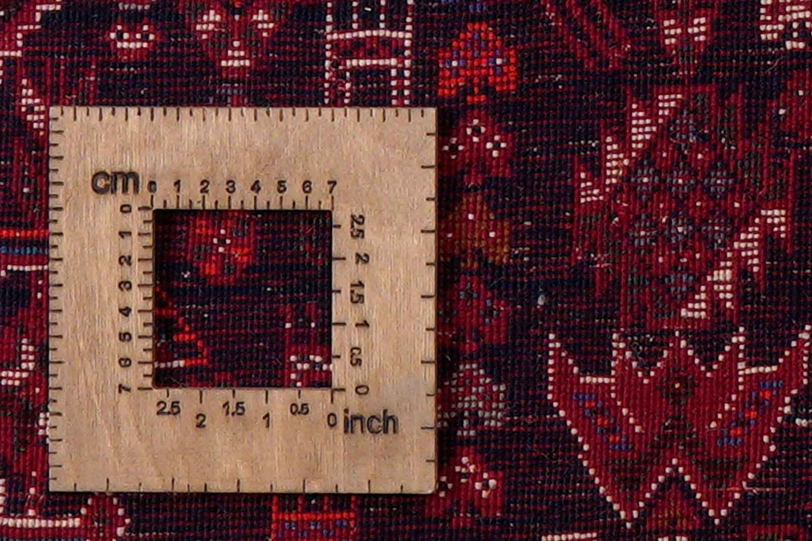 Gashgai — Hand-knotted, 198x298 cm, Red, 100% Virgin Wool | View 8